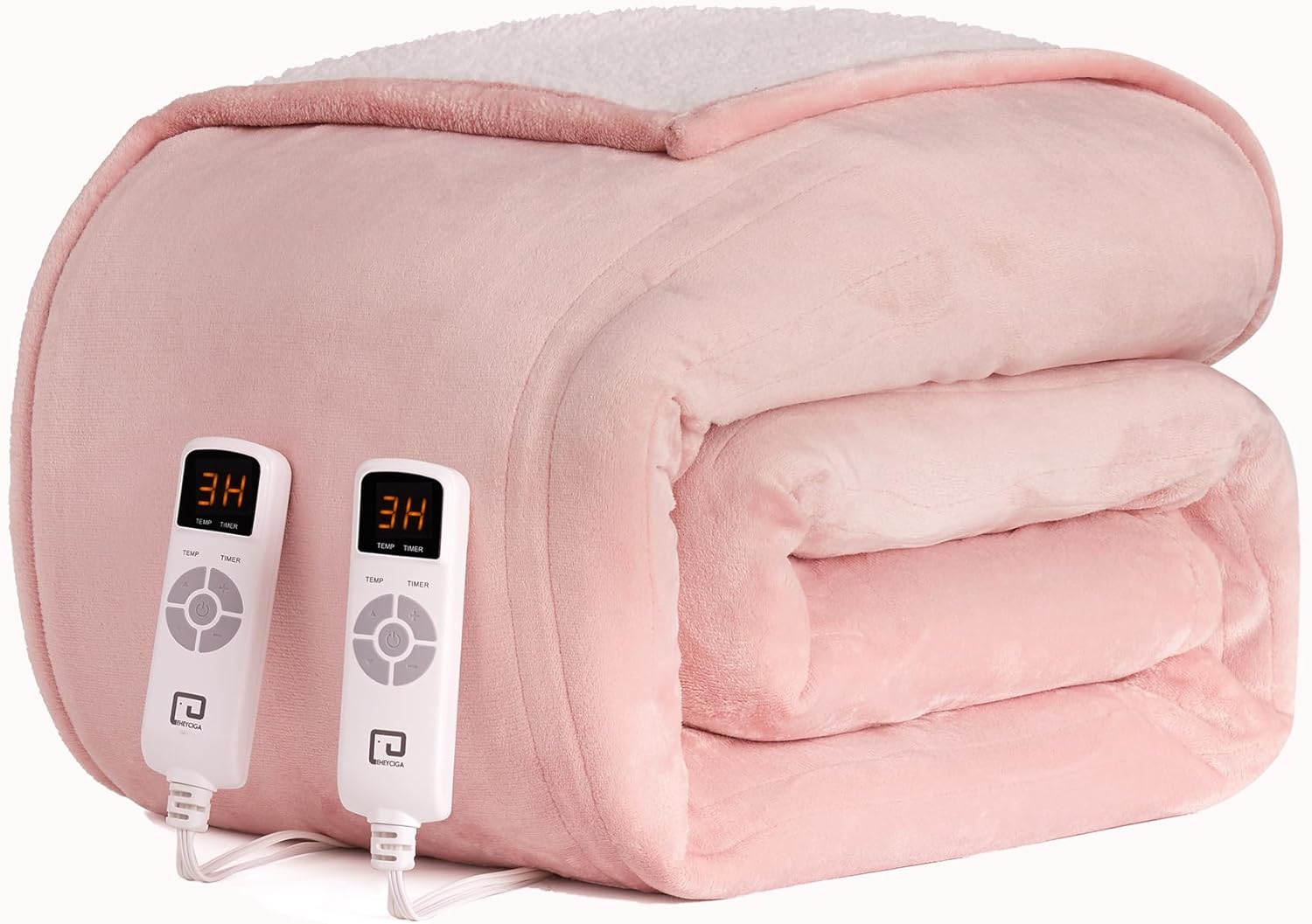 EHEYCIGA Heated Blanket Electric Blanket Throw - Heating Blanket with 9 Heating Levels & 10 Hours Auto Off, Soft Cozy Sherpa Washable Blanket with Fast Heating, 50 x 60 Inches