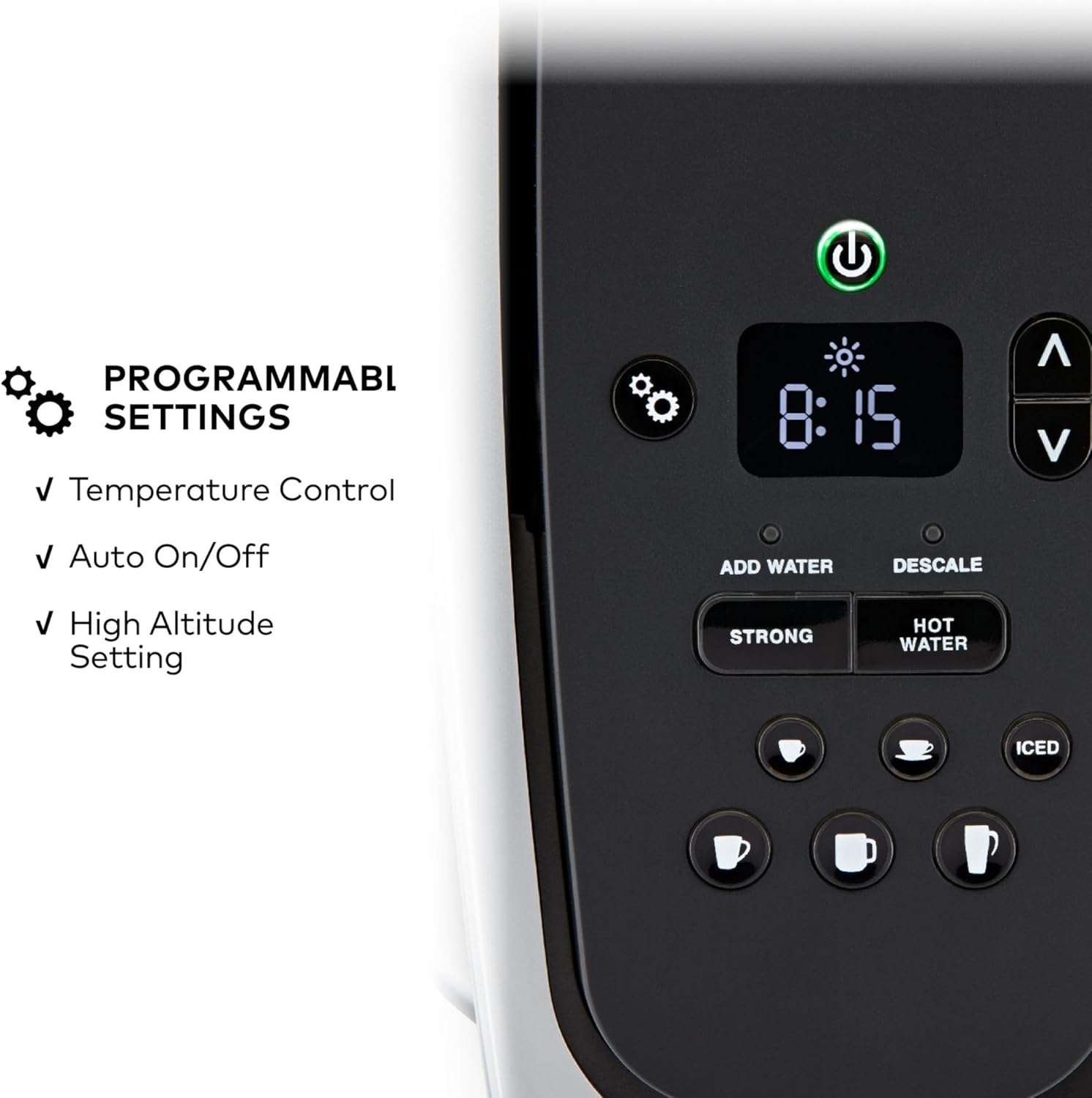 Keurig K-Elite Single Serve K-Cup Pod Coffee Maker, with Strength and Temperature Control, Iced Coffee Capability, 8 to 12oz Brew Size, Programmable, Brushed Slate