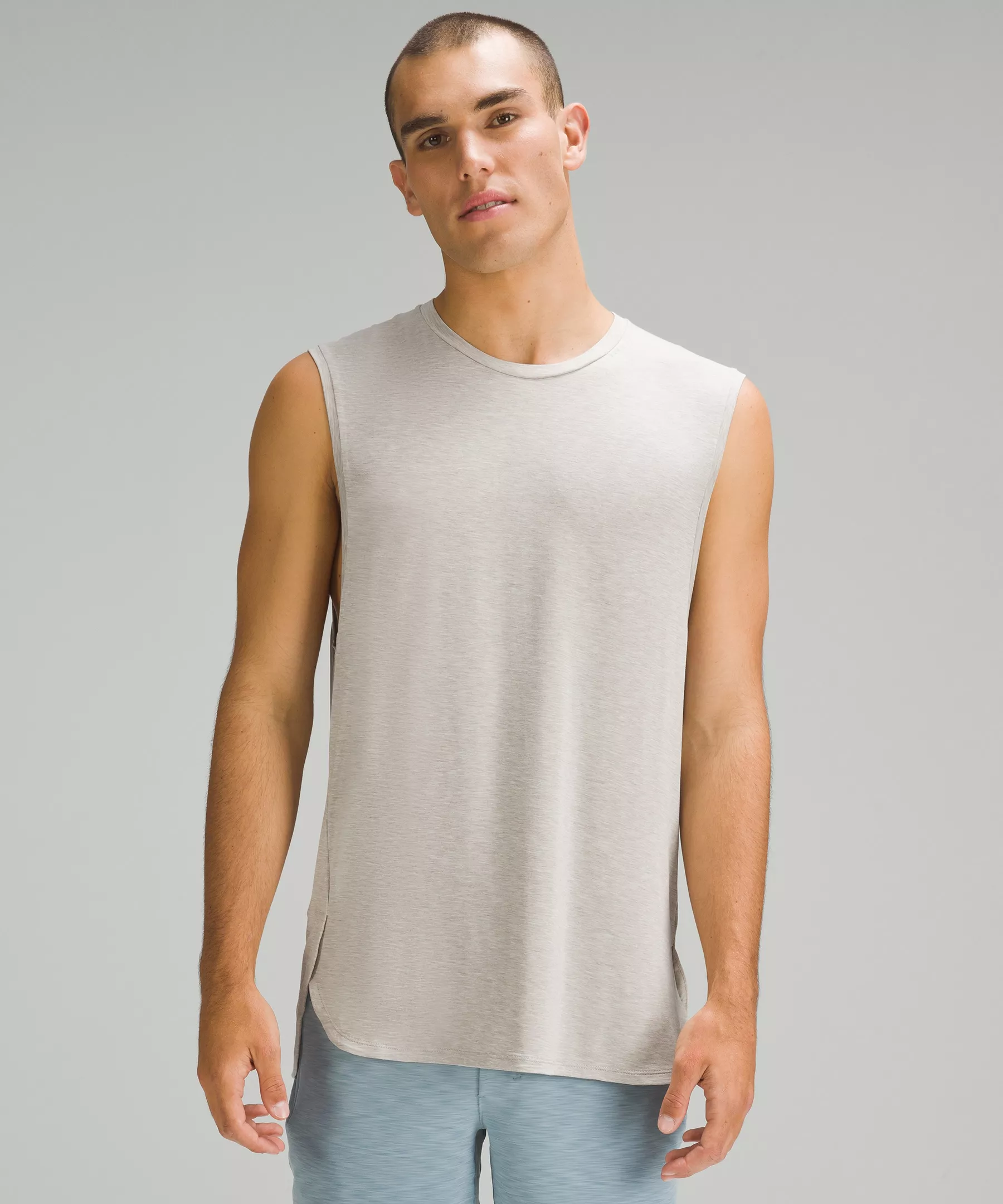 Balancer Tank Top Heathered Raw Linen