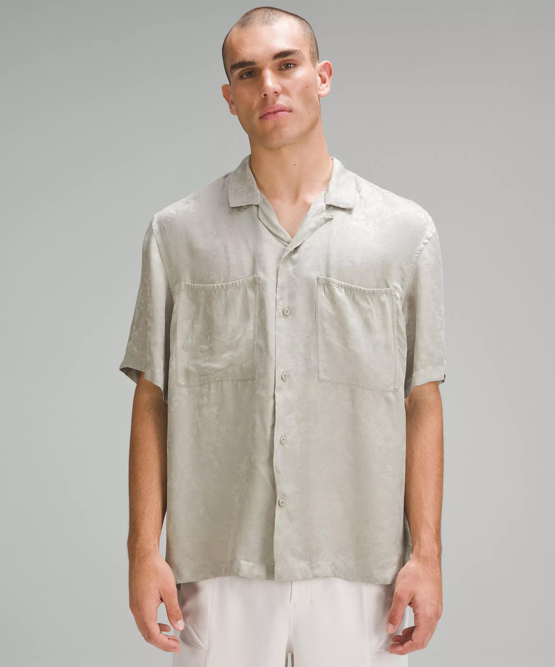 lululemon lab Jacquard Camp Collar Shirt Raw Linen