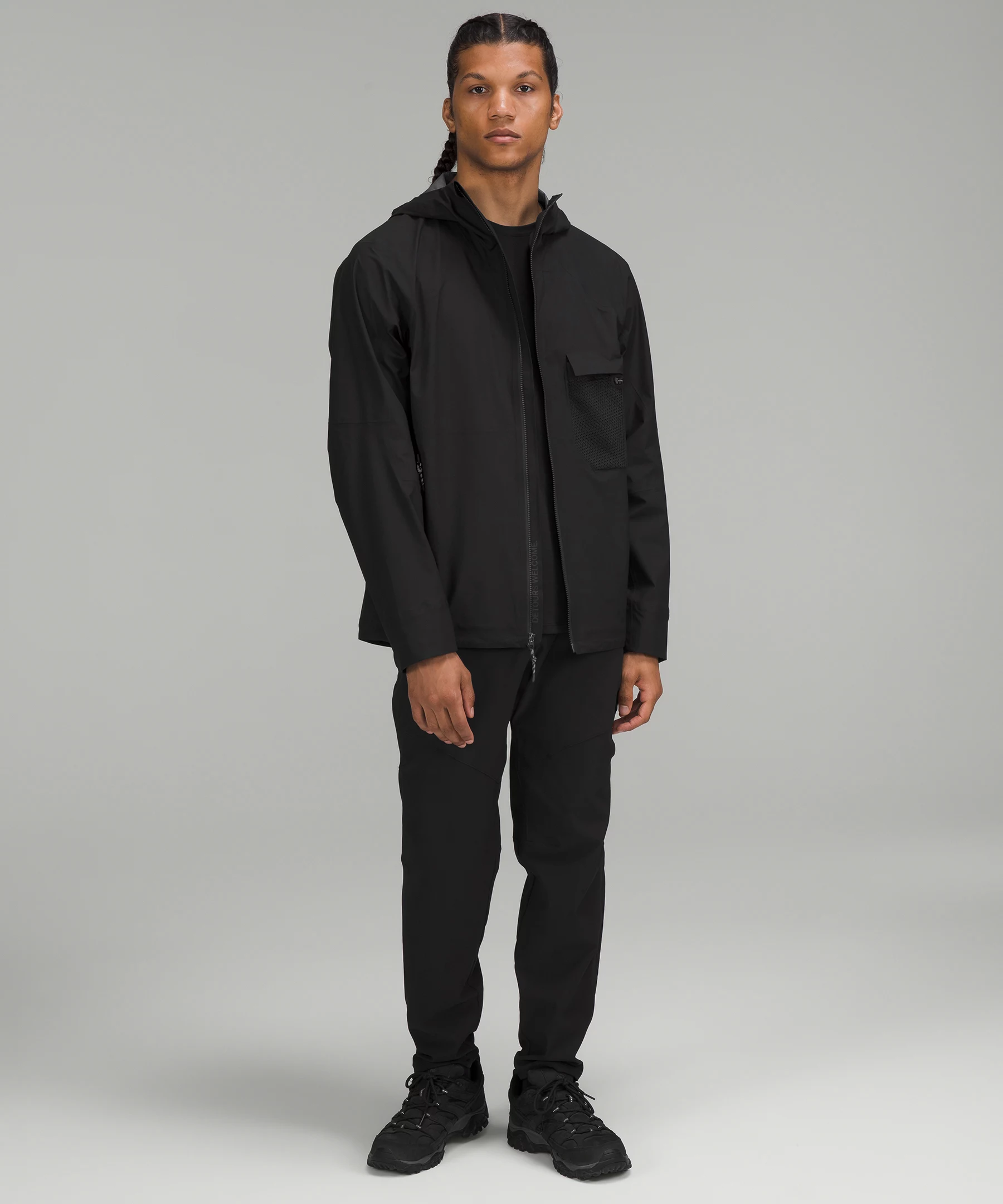 Waterproof Hiking Jacket Black