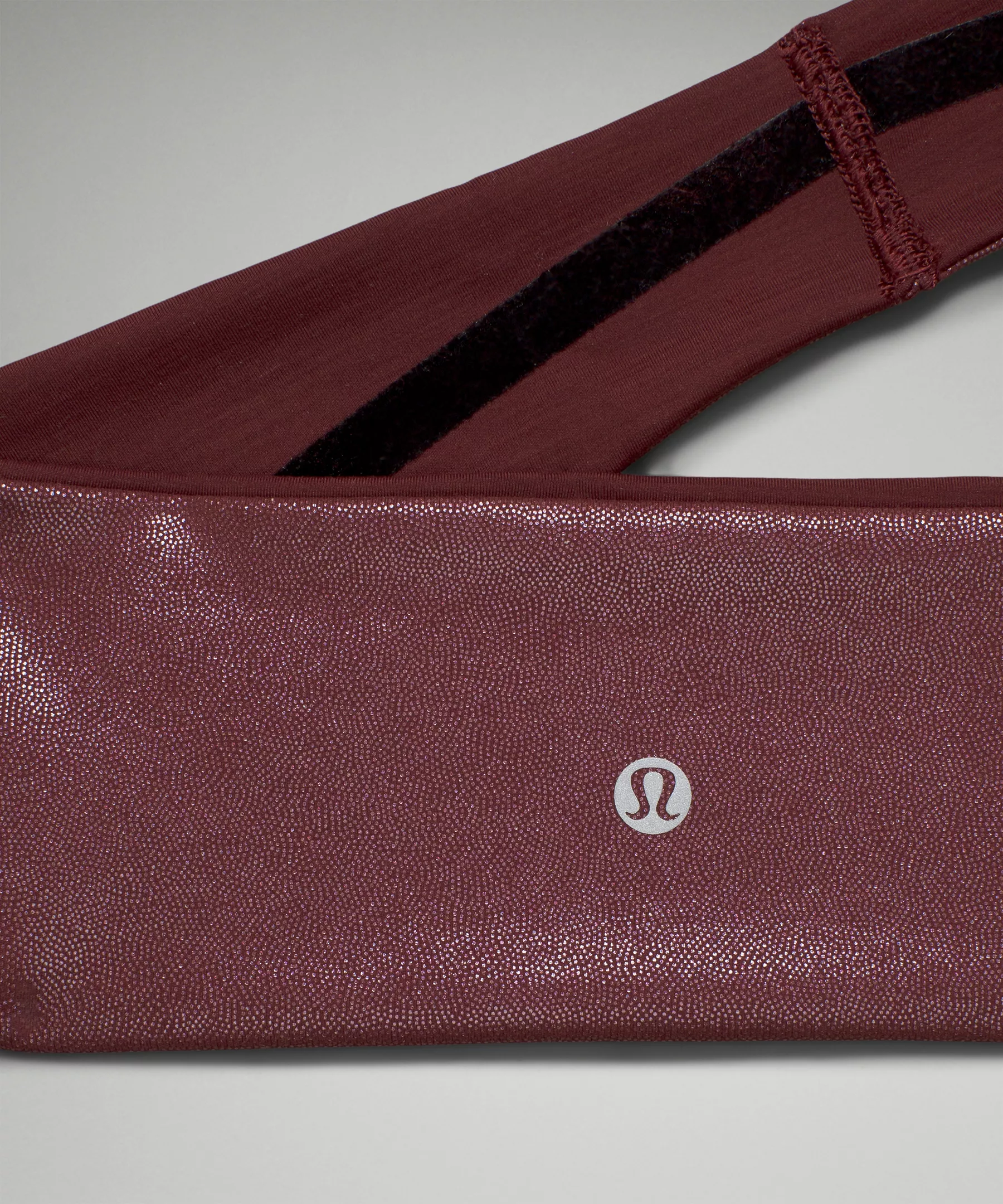 Women's Wunder Train Headband *Foil Radiate Foil Print Red Merlot