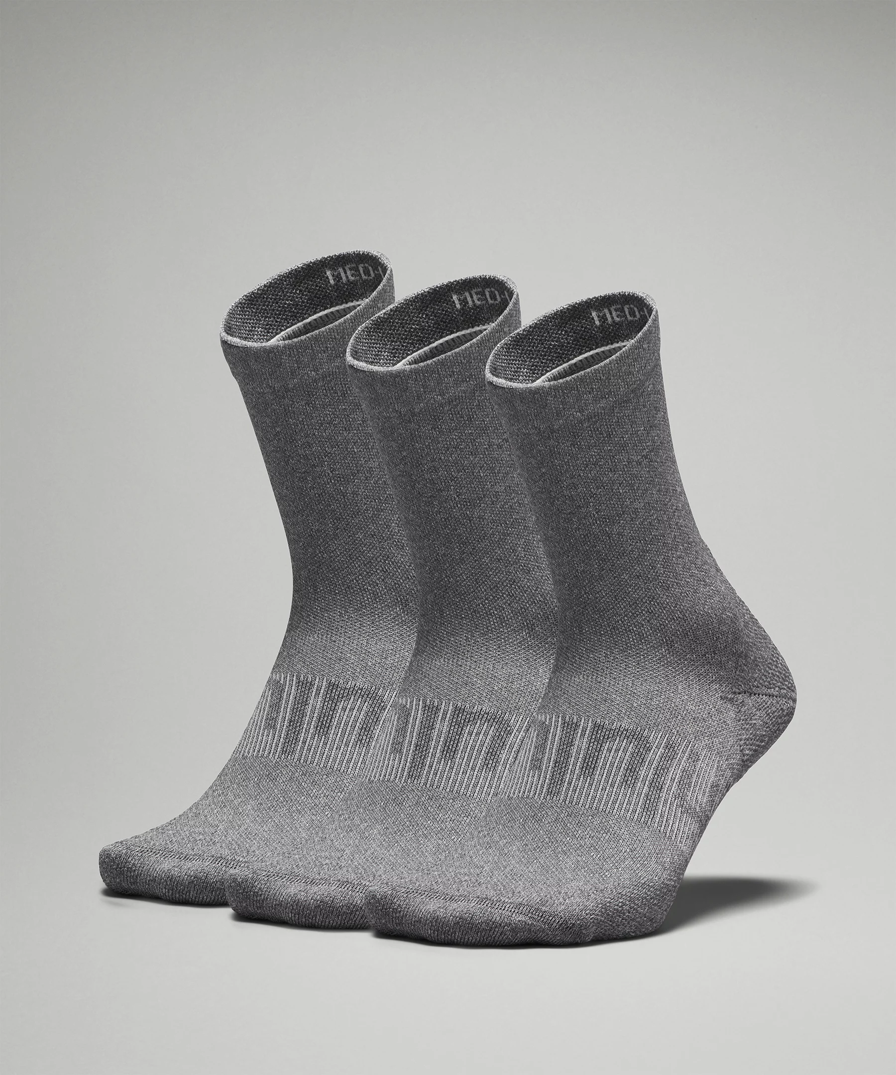 Women's Power Stride Crew Sock *3 Pack Heather Grey