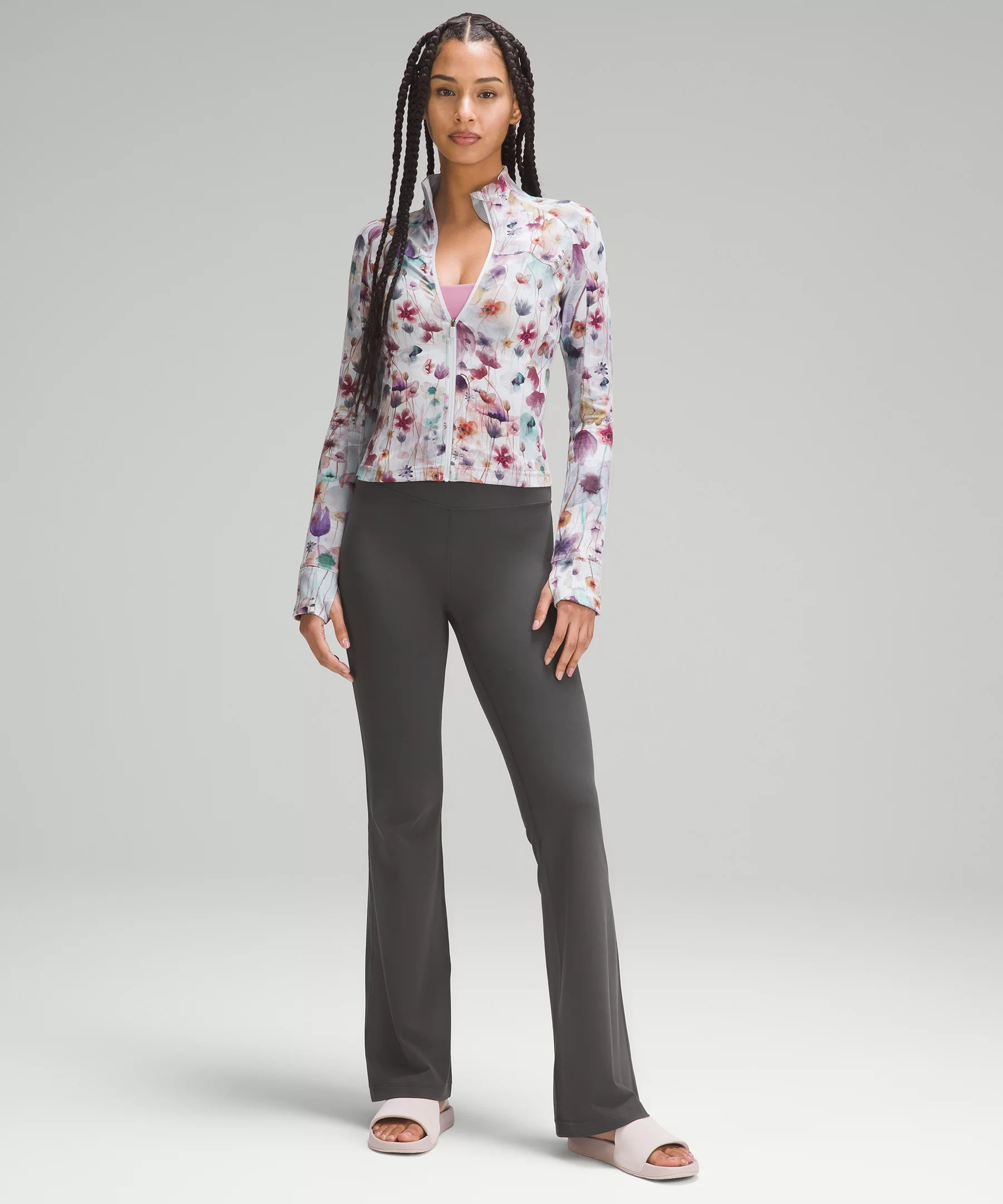 Cropped Define Jacket *Nulu Mood Wash Floral Max Multi