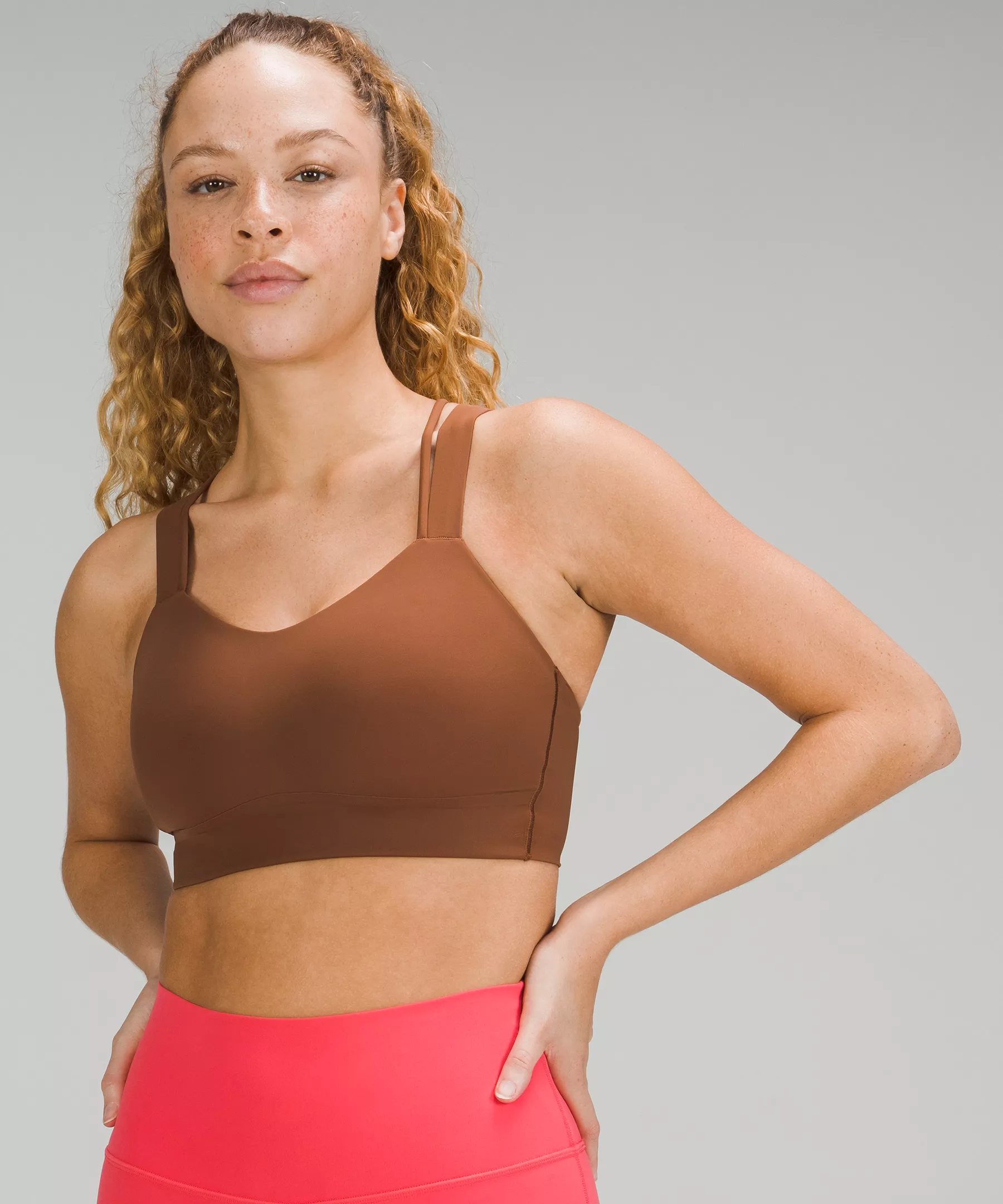 Like a Cloud Longline Bra *Light Support, D/DD Cup Roasted Brown