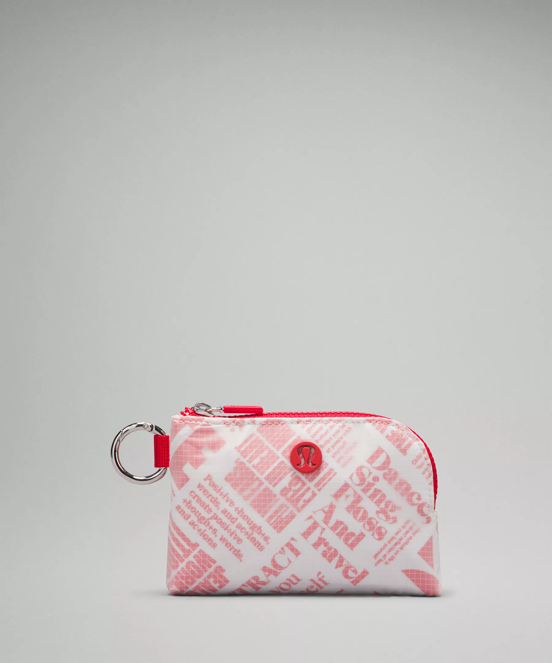 Clippable Card Pouch *Manifesto Print White/Lulu Red