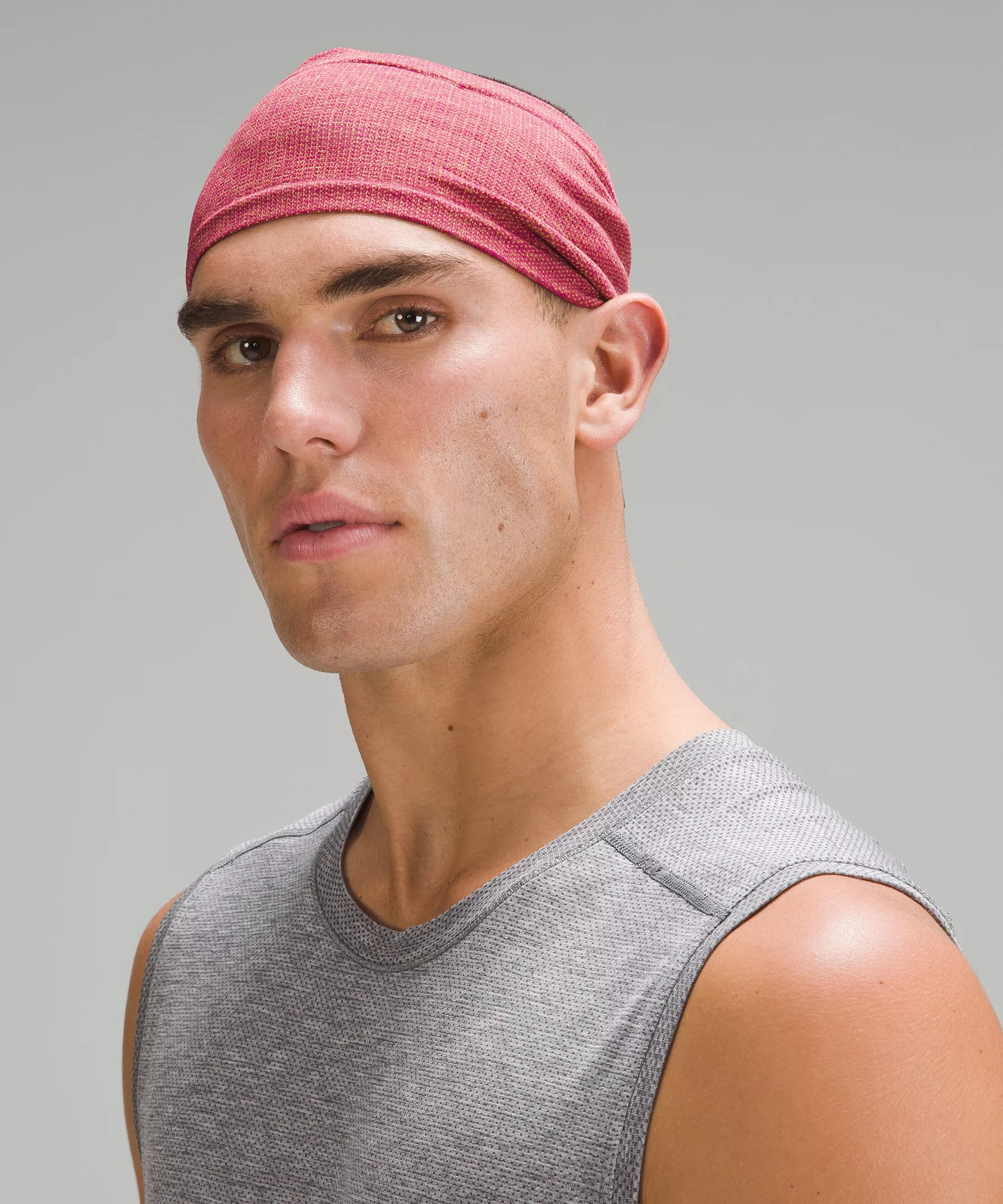 Men's Metal Vent Tech Wide Headband Mango Dream/Magenta Purple