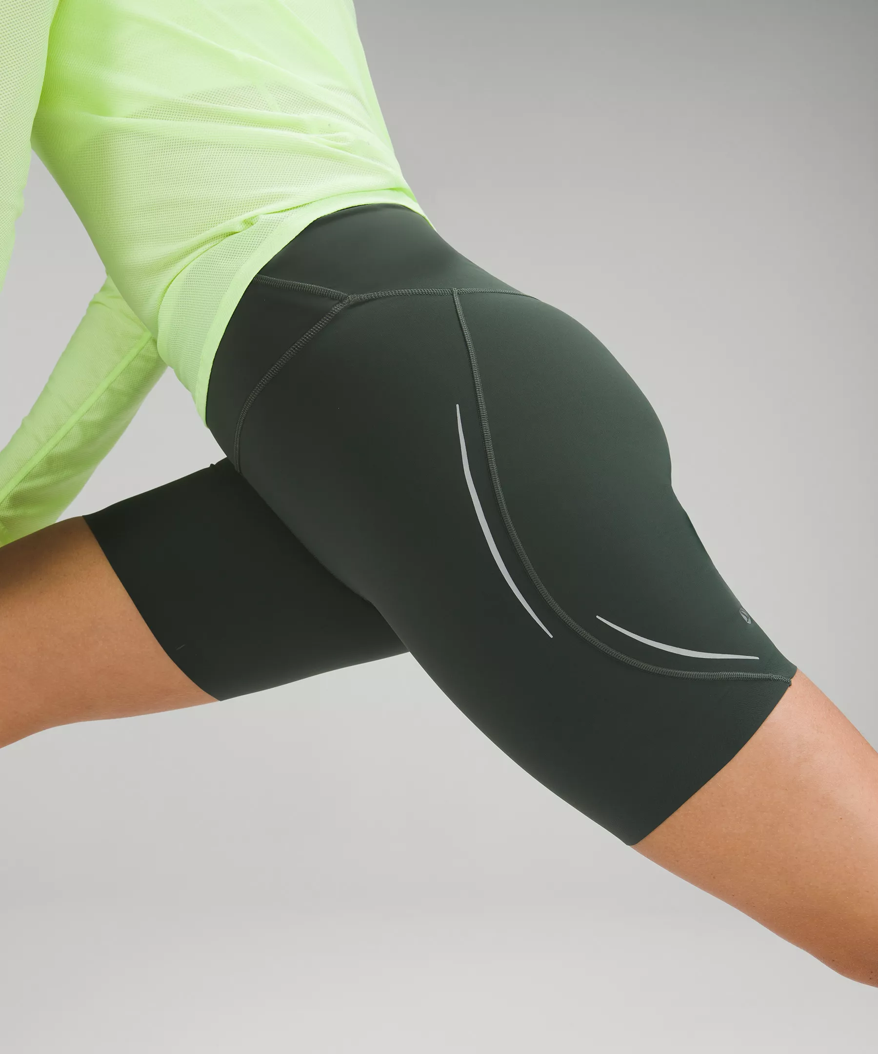 Base Pace High-Rise Reflective Short 8