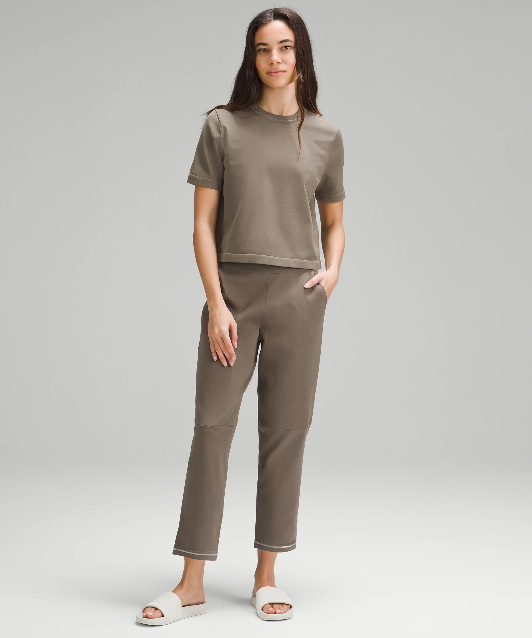 Boxy Knit T-Shirt Nomad