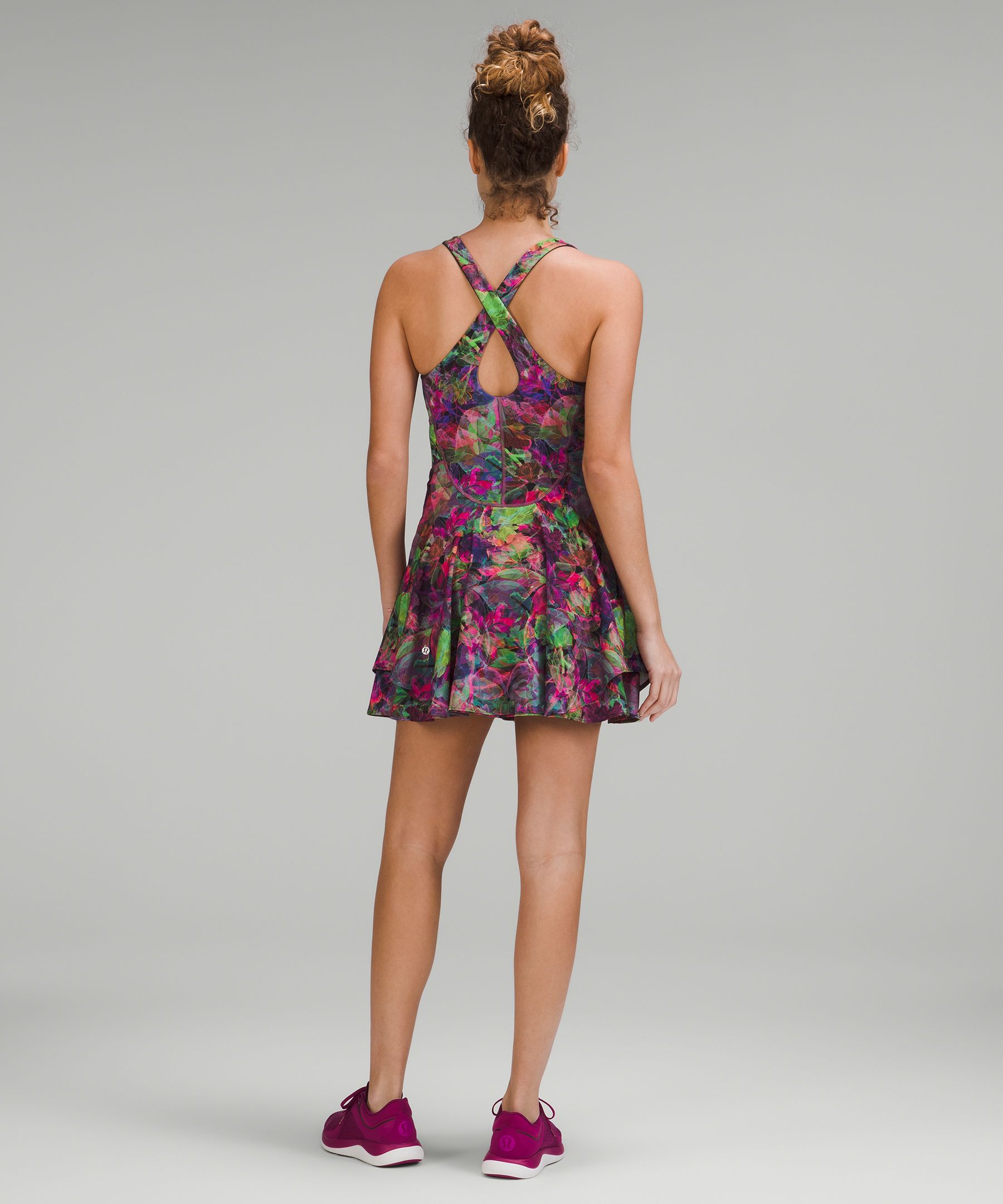 Court Crush Tennis Dress Vivid Floral Tone Multi