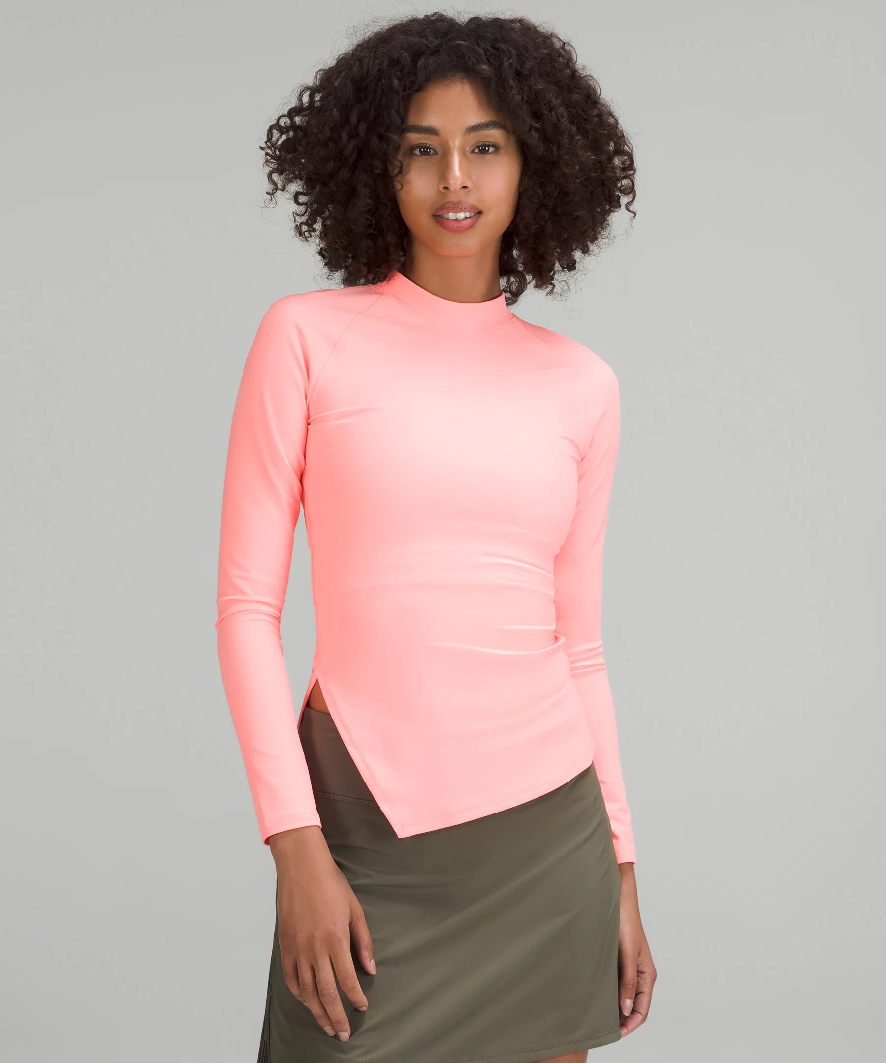 Nulux Asymmetrical Tennis Long Sleeve Shirt Sunset