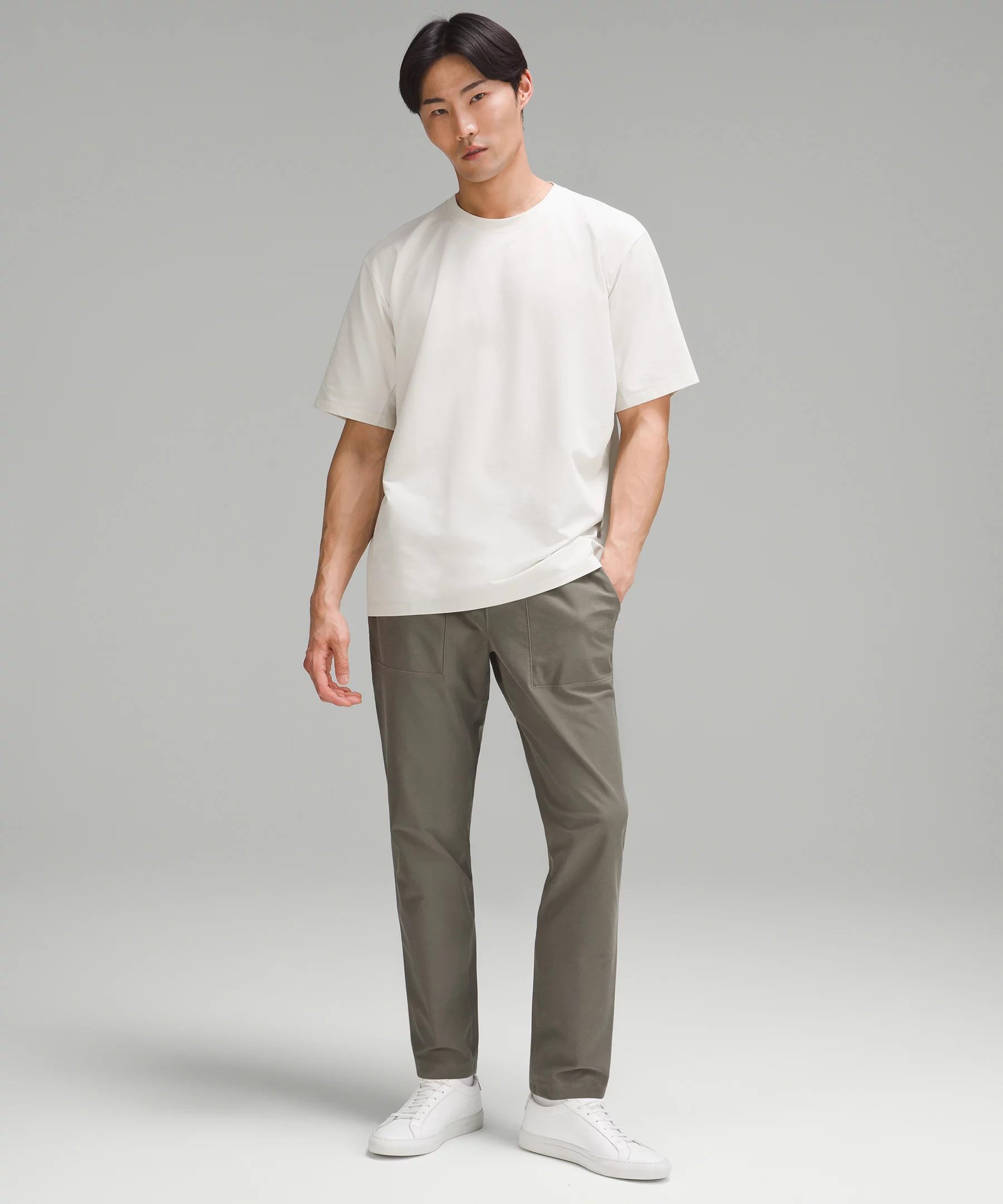 Pique Oversized-Fit T-Shirt bone