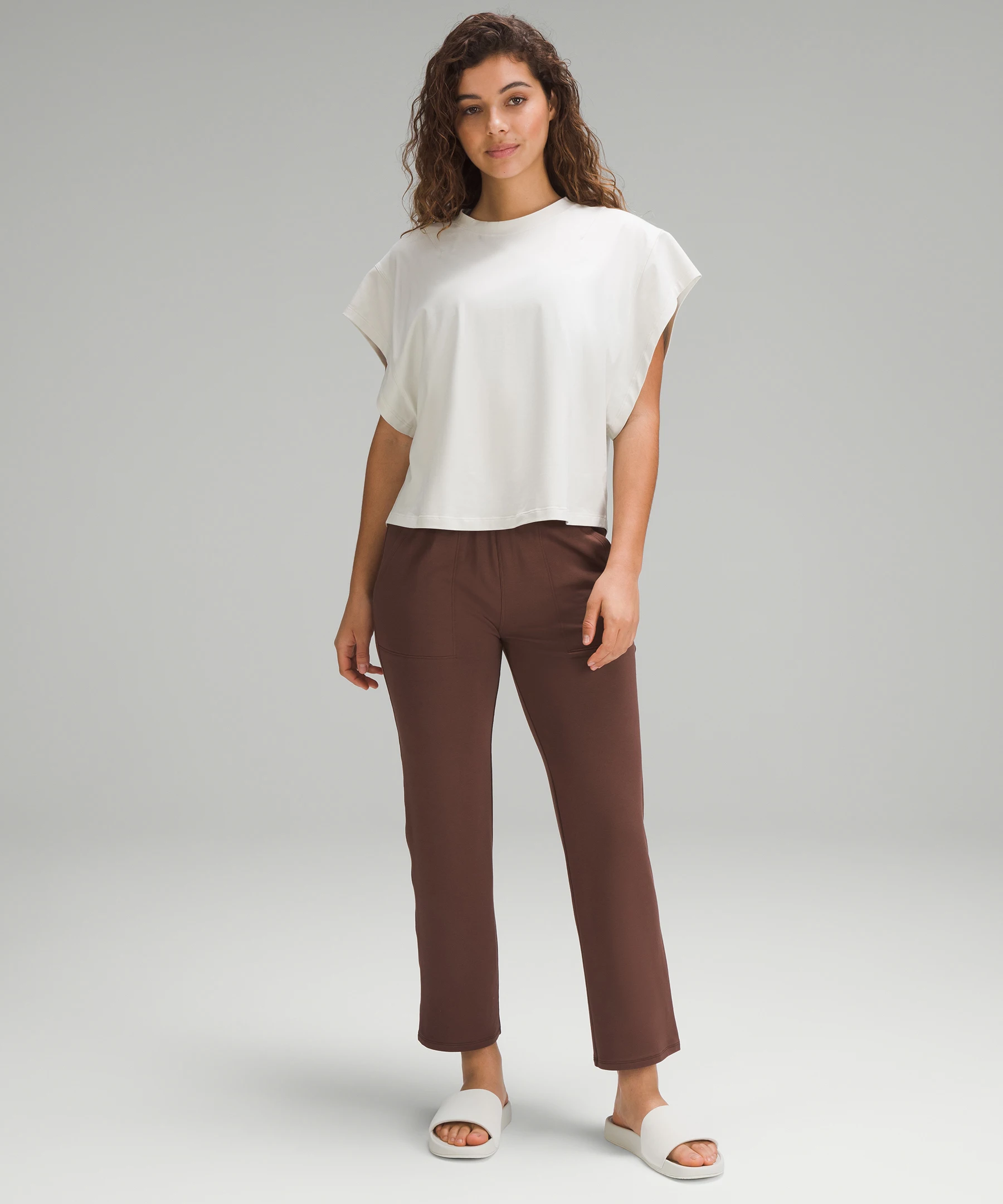 Wide-Sleeve Cotton T-Shirt bone