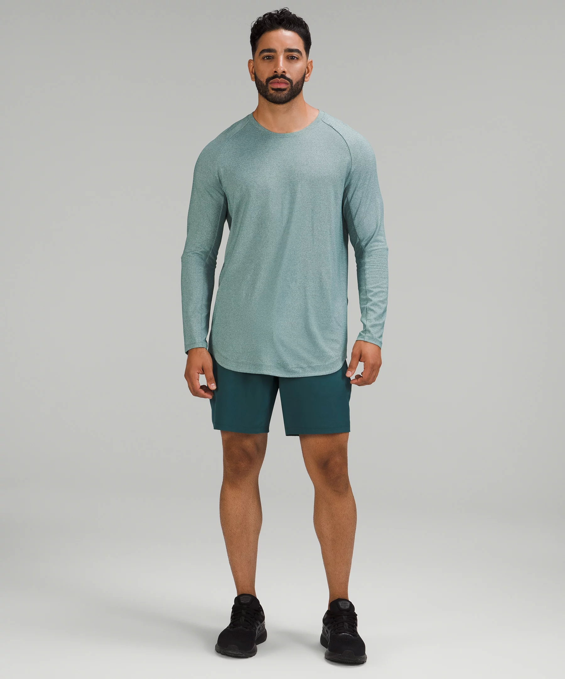 Drysense Long Sleeve Shirt Green Jasper/White