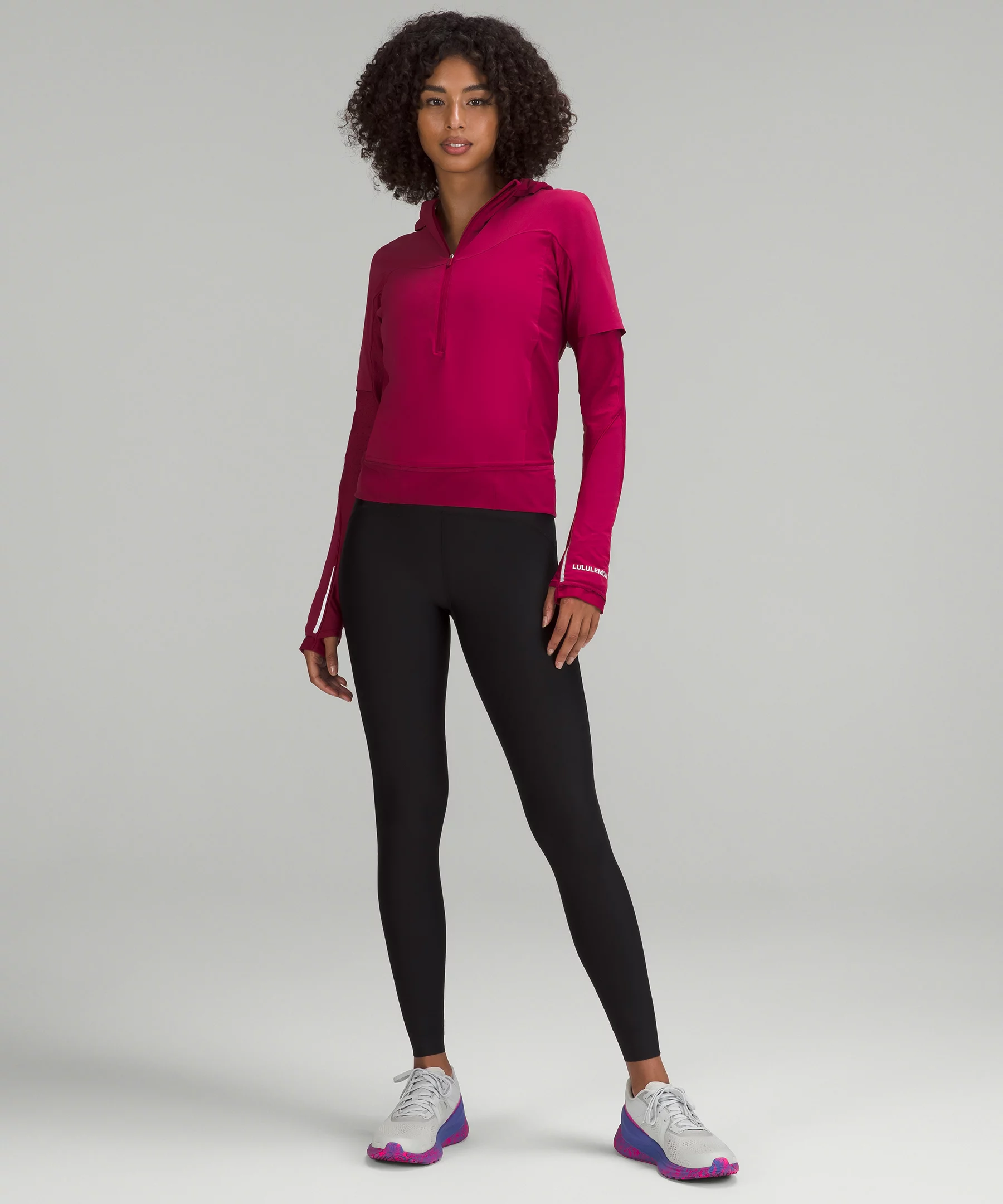 SenseKnit Composite Running Jacket  Pomegranate