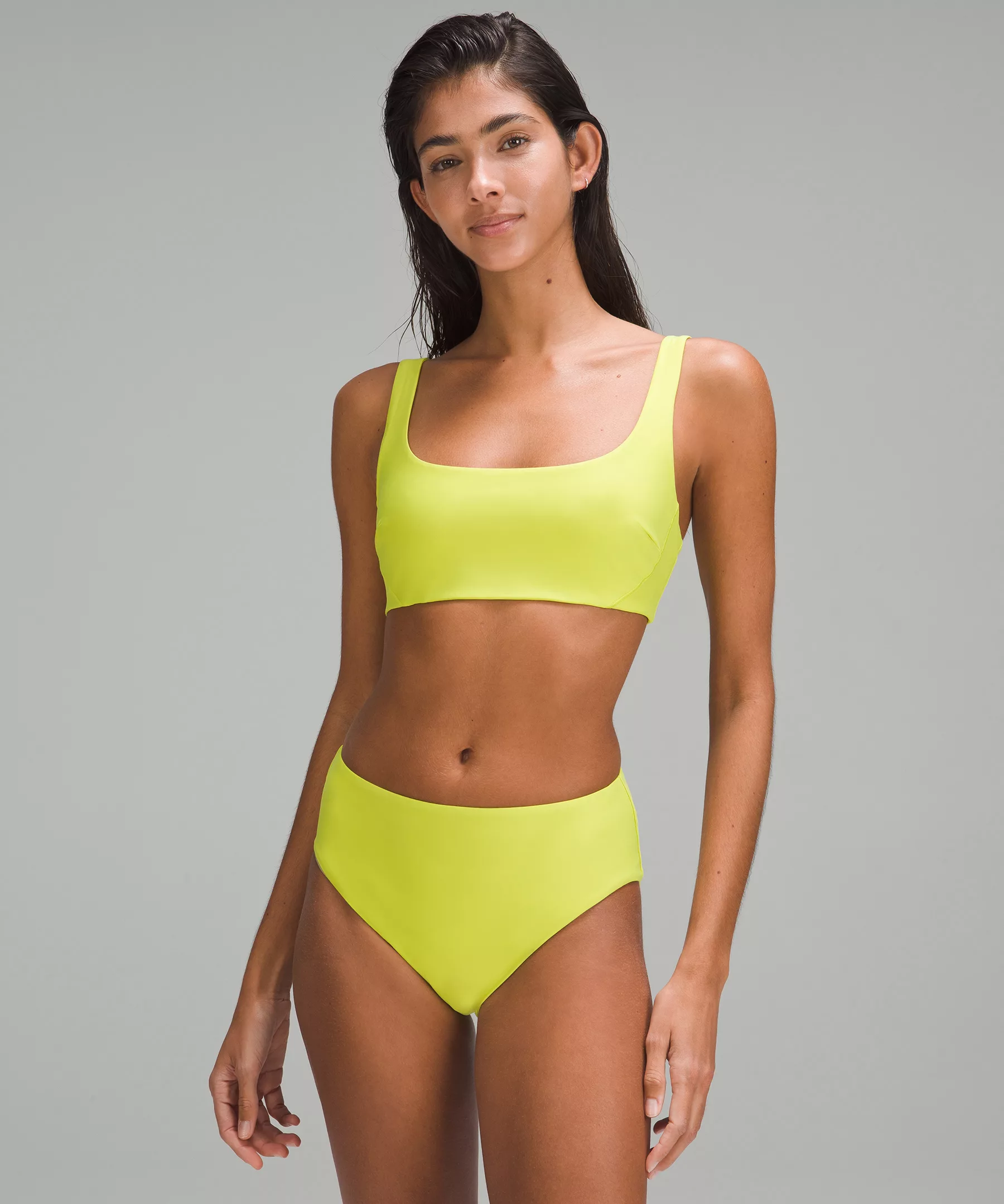 Waterside Pull-On Swim Top B/C Cup Yellow Serpentine