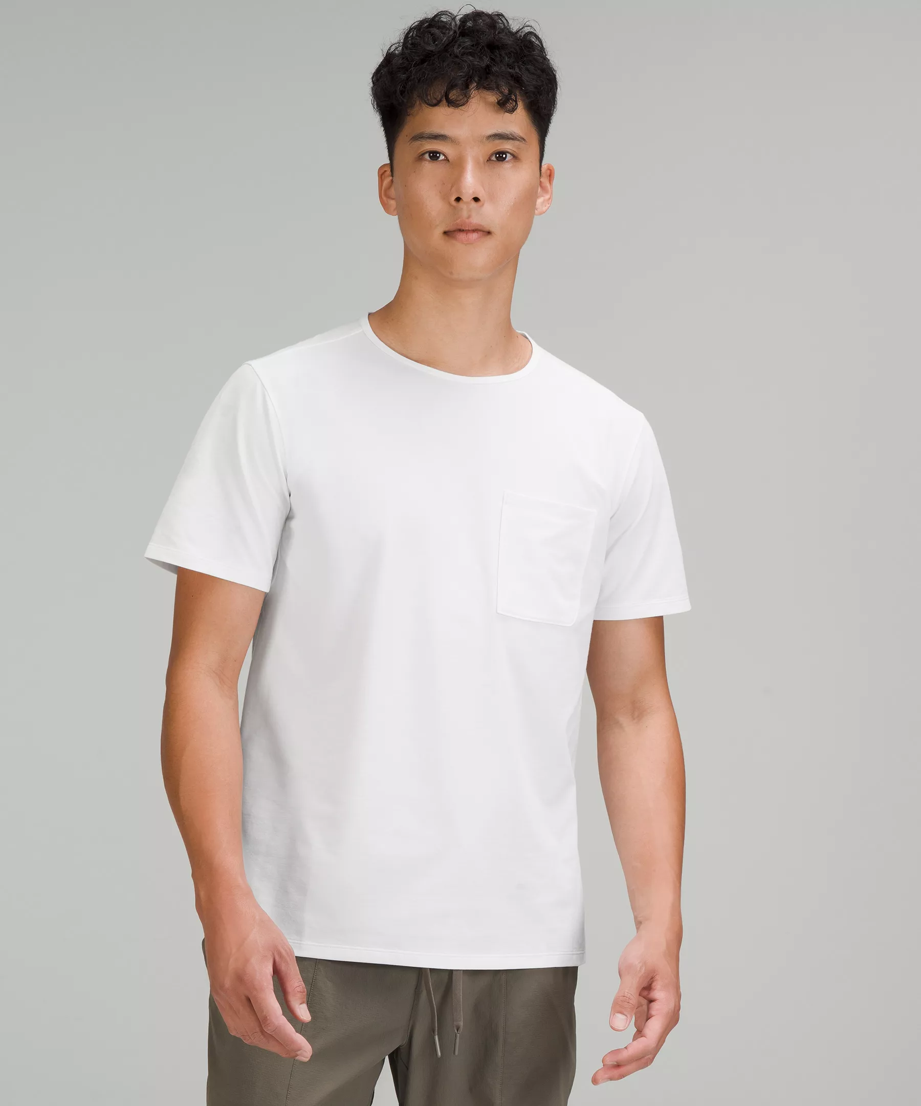 Chest Pocket Relaxed-Fit T-Shirt White