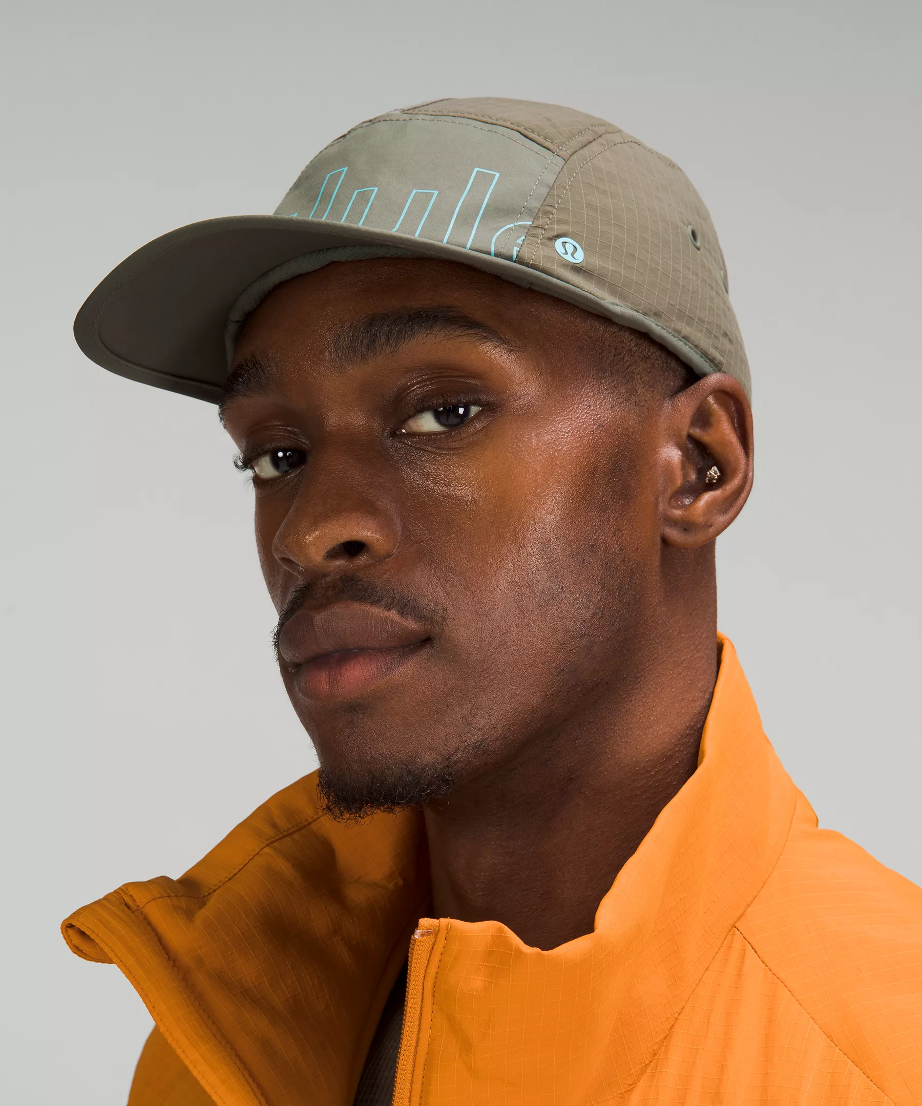 Insulated Drawcord Hiking Cap Carob Brown/Electric Turquoise