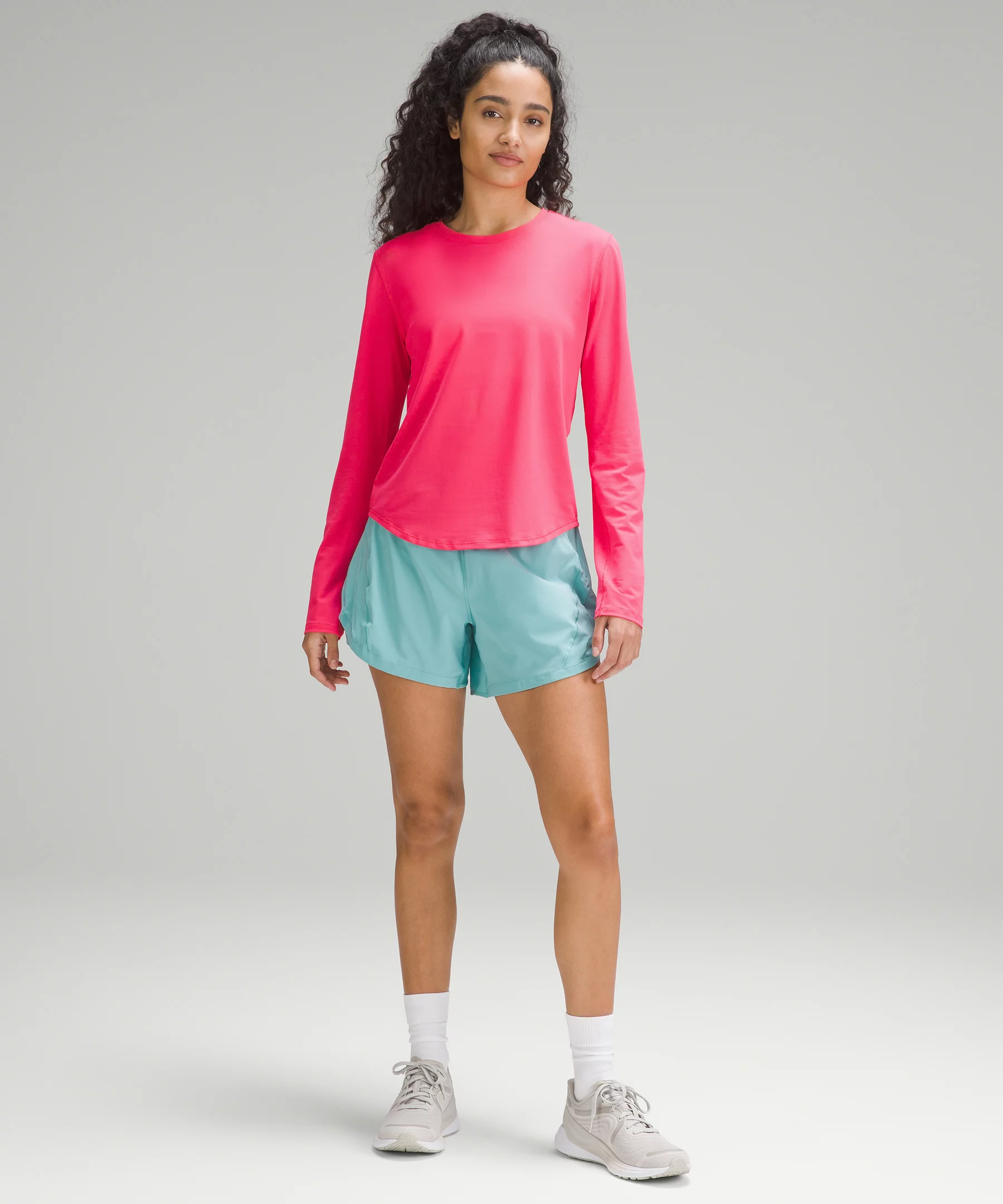 High-Neck Running and Training Long-Sleeve Shirt *Online Only lip gloss