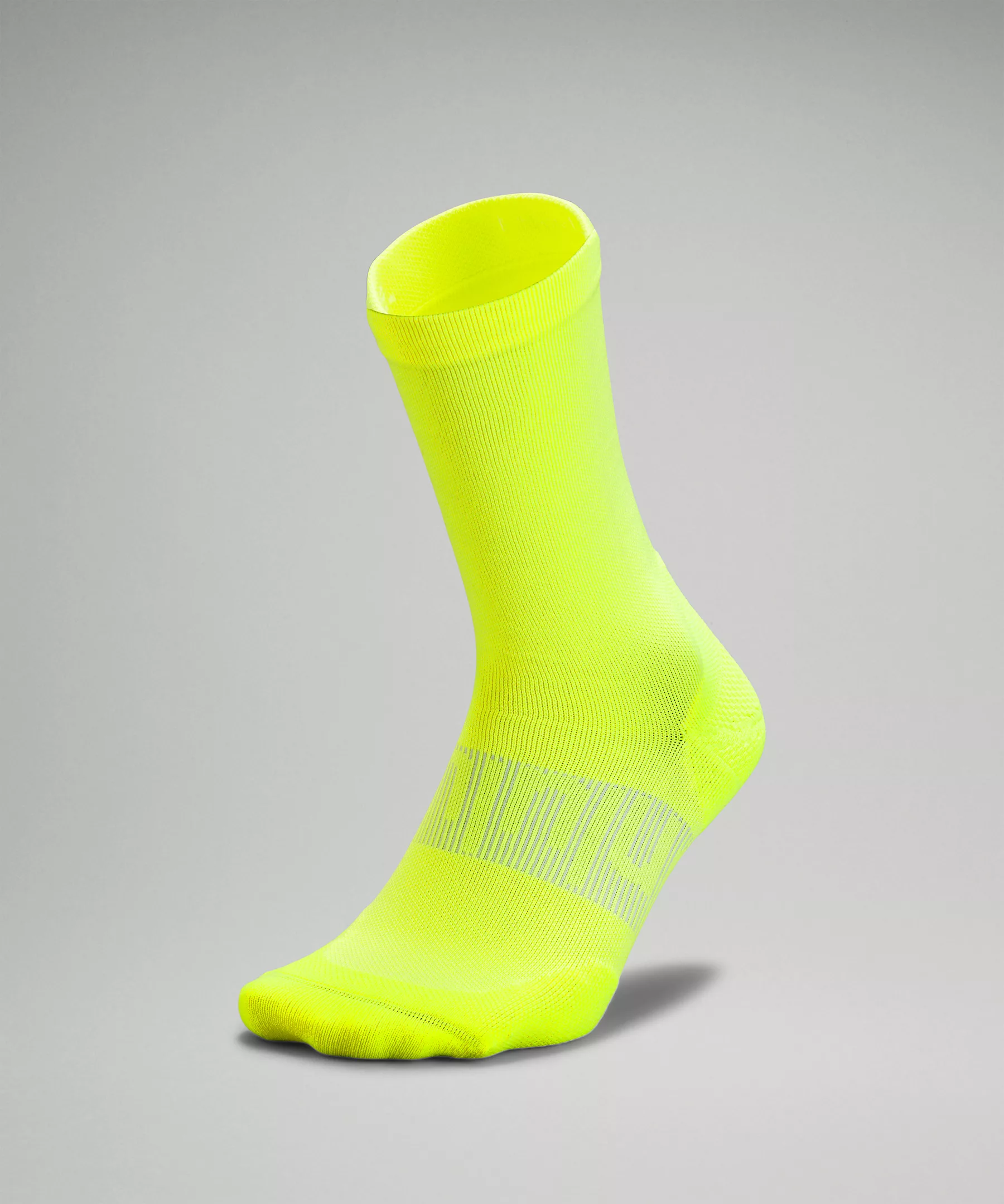 Men's Power Stride Crew Sock Online Only Highlight Yellow