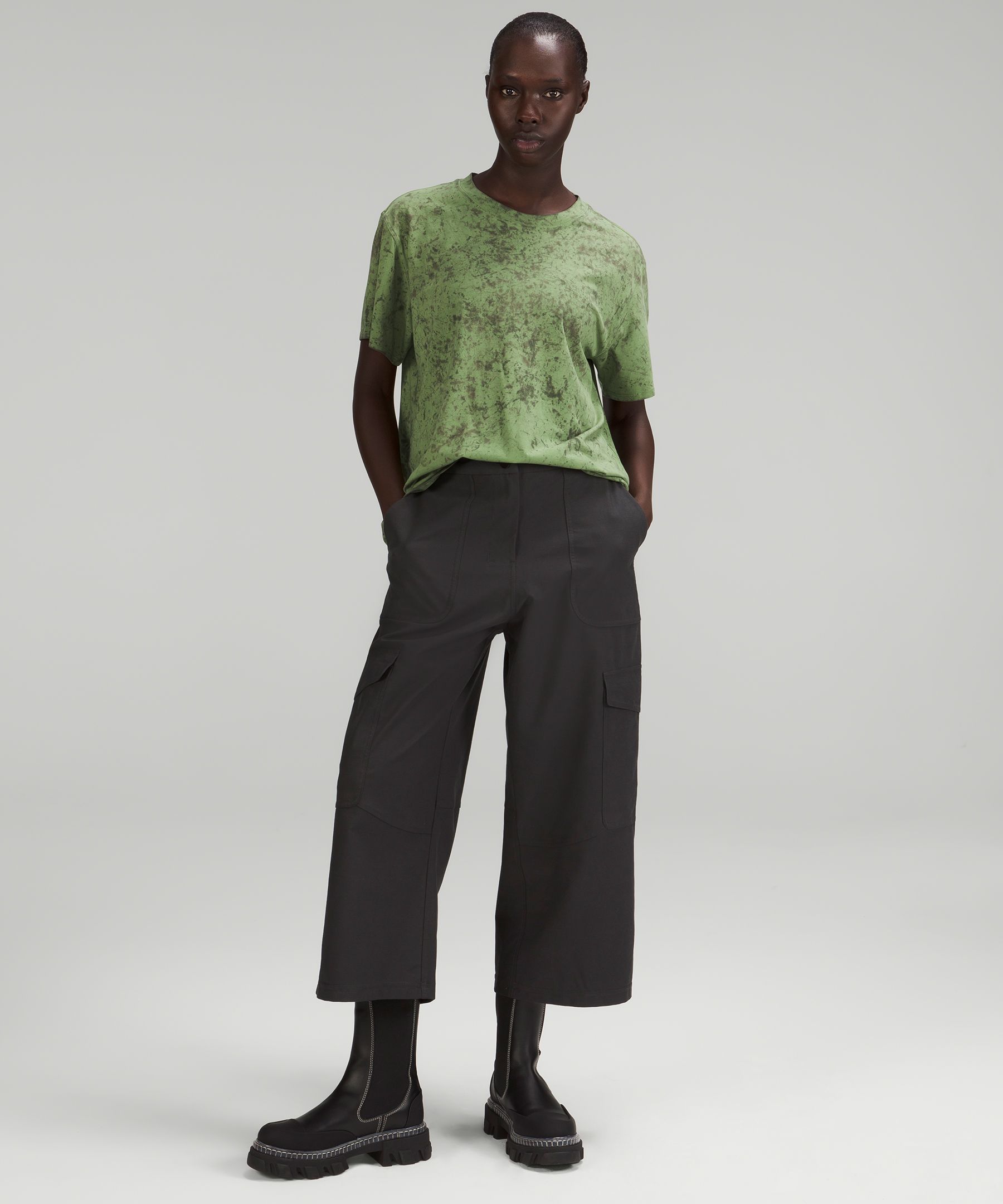 All Yours Short Sleeve T-Shirt Cirrus Wash Green Foliage Carob Brown Dark Olive