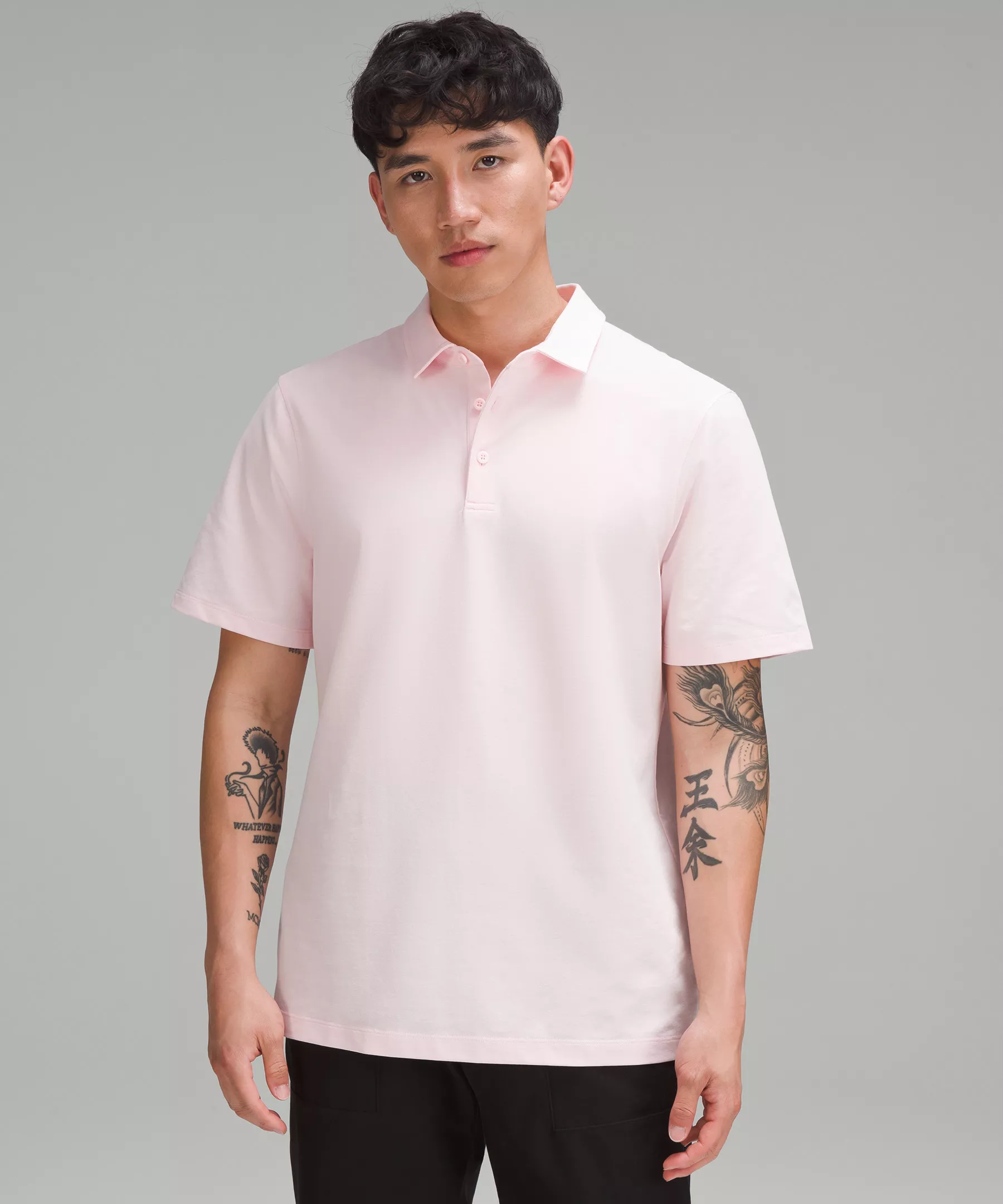 Evolution Short-Sleeve Polo Shirt *Oxford Strawberry Milkshake/White