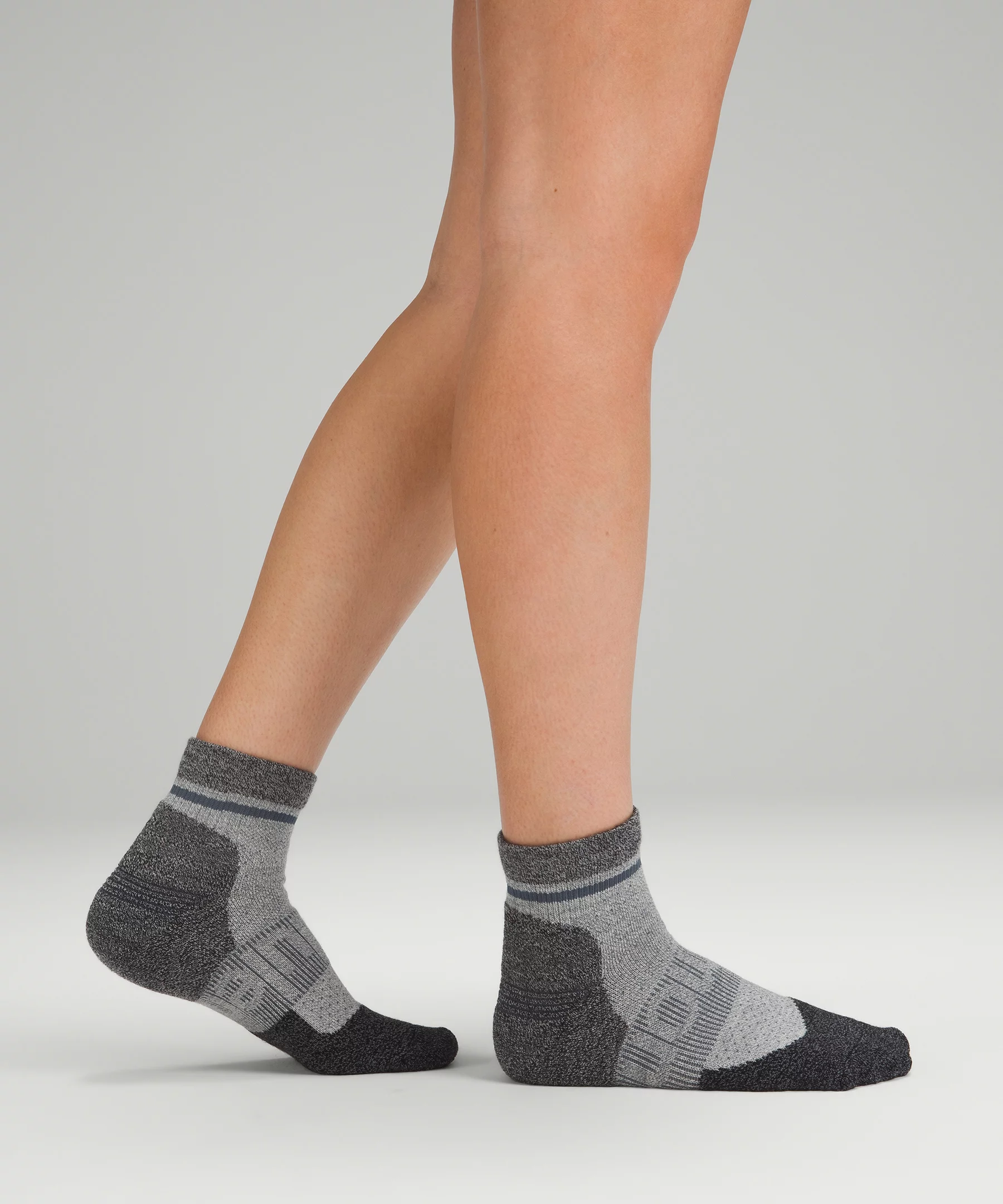 Women's Power Stride Hiking Ankle Sock *Online Only White Opal/Iron Blue