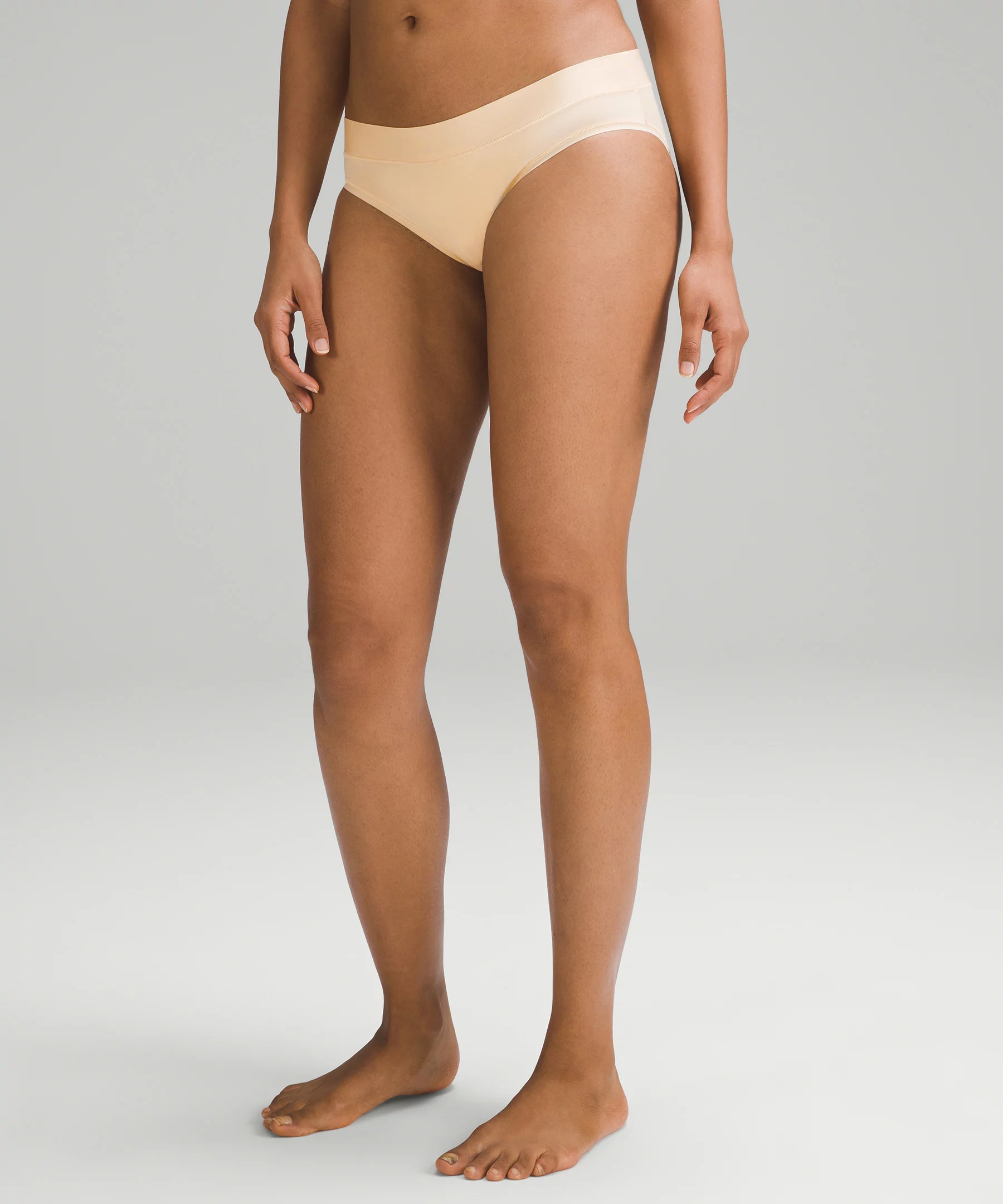 UnderEase Mid-Rise Bikini Underwear 5 Pack Solar Orange/Bone/Pale Linen/Contour/French Press