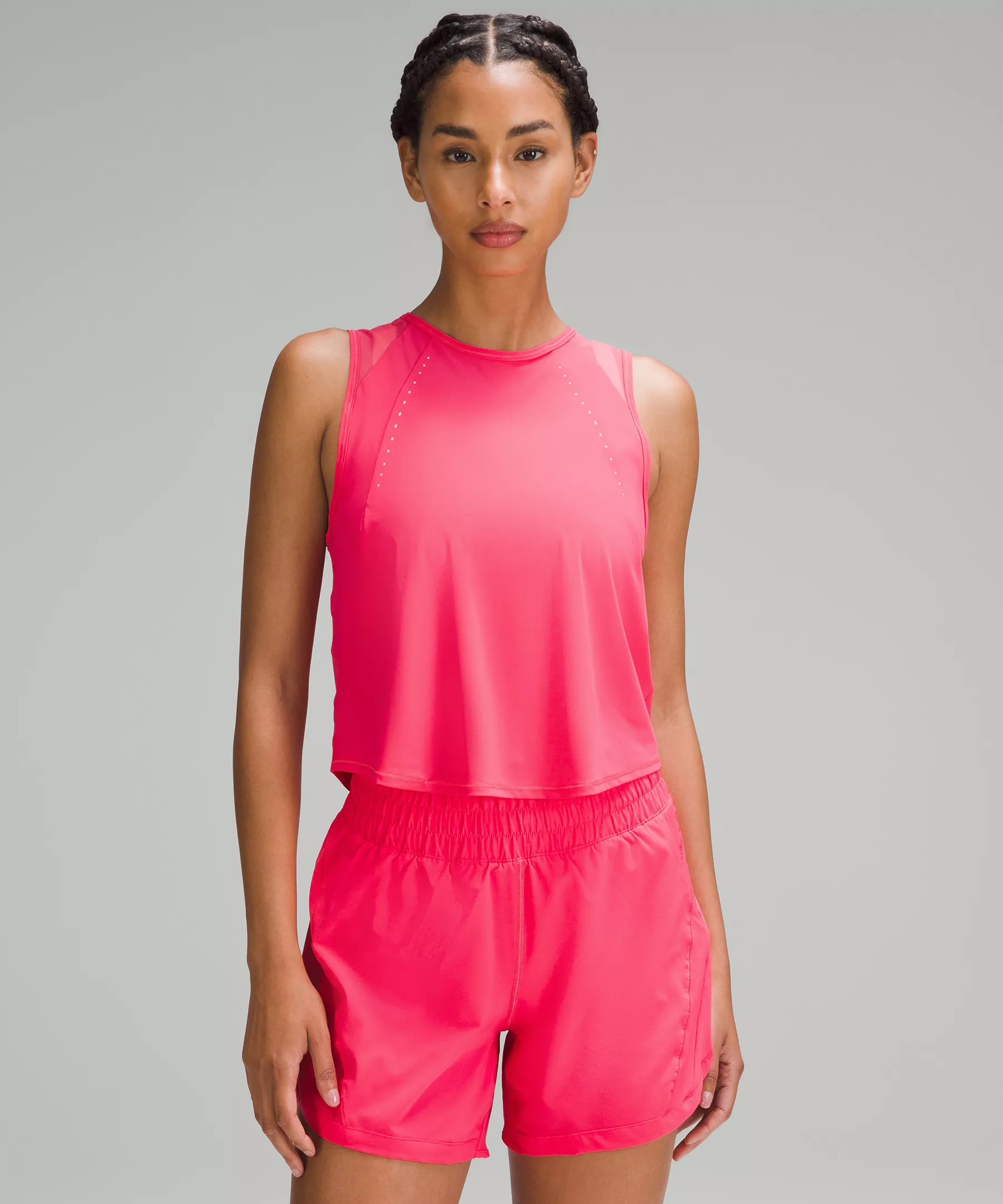 Sculpt Cropped Tank Top lip gloss