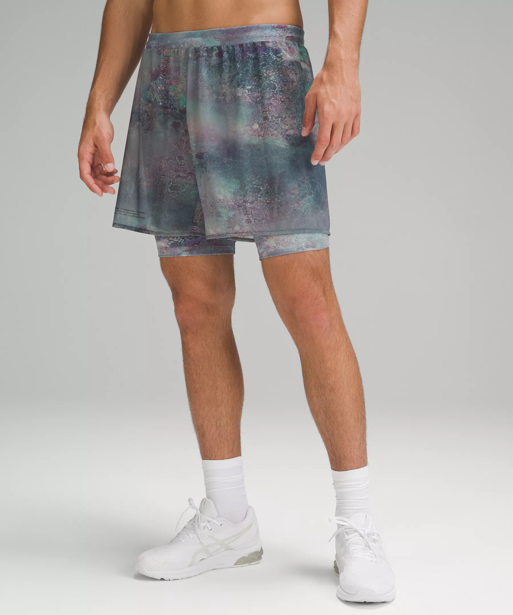 lululemon lab Lightweight Lined Mesh Short Supernatural Glow Multi