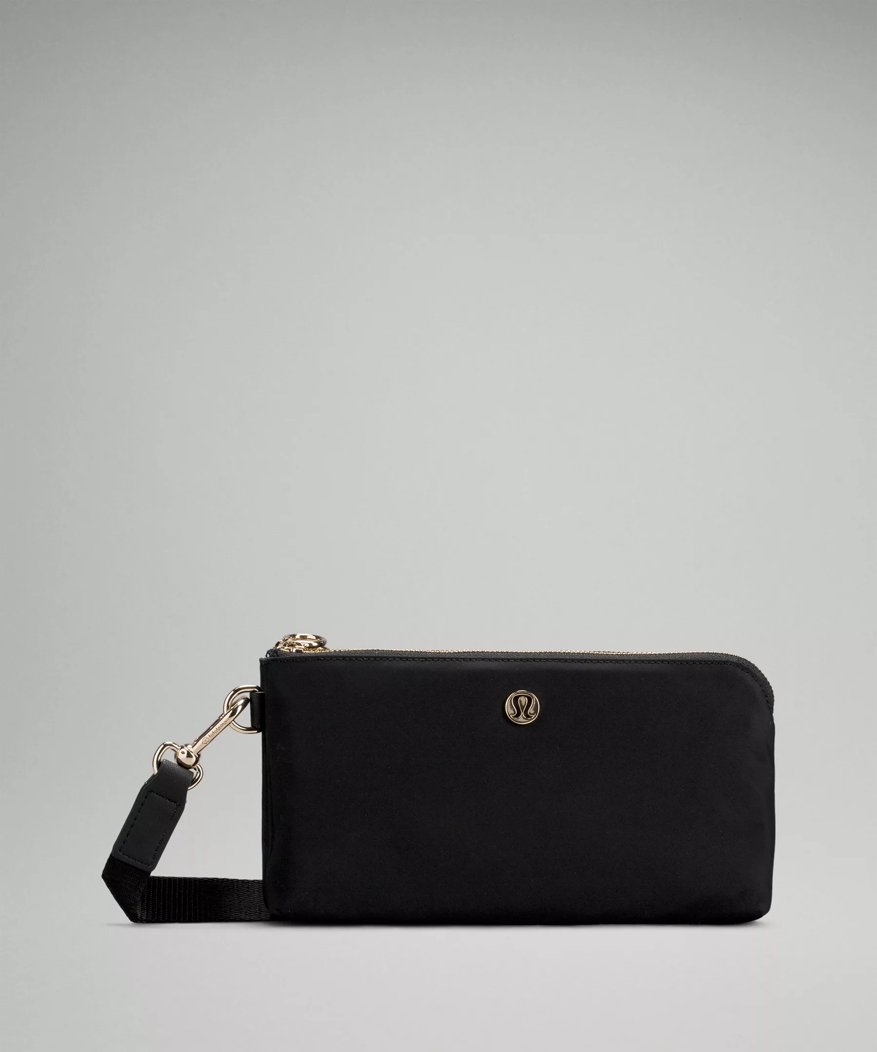 Curved Wristlet black/gold