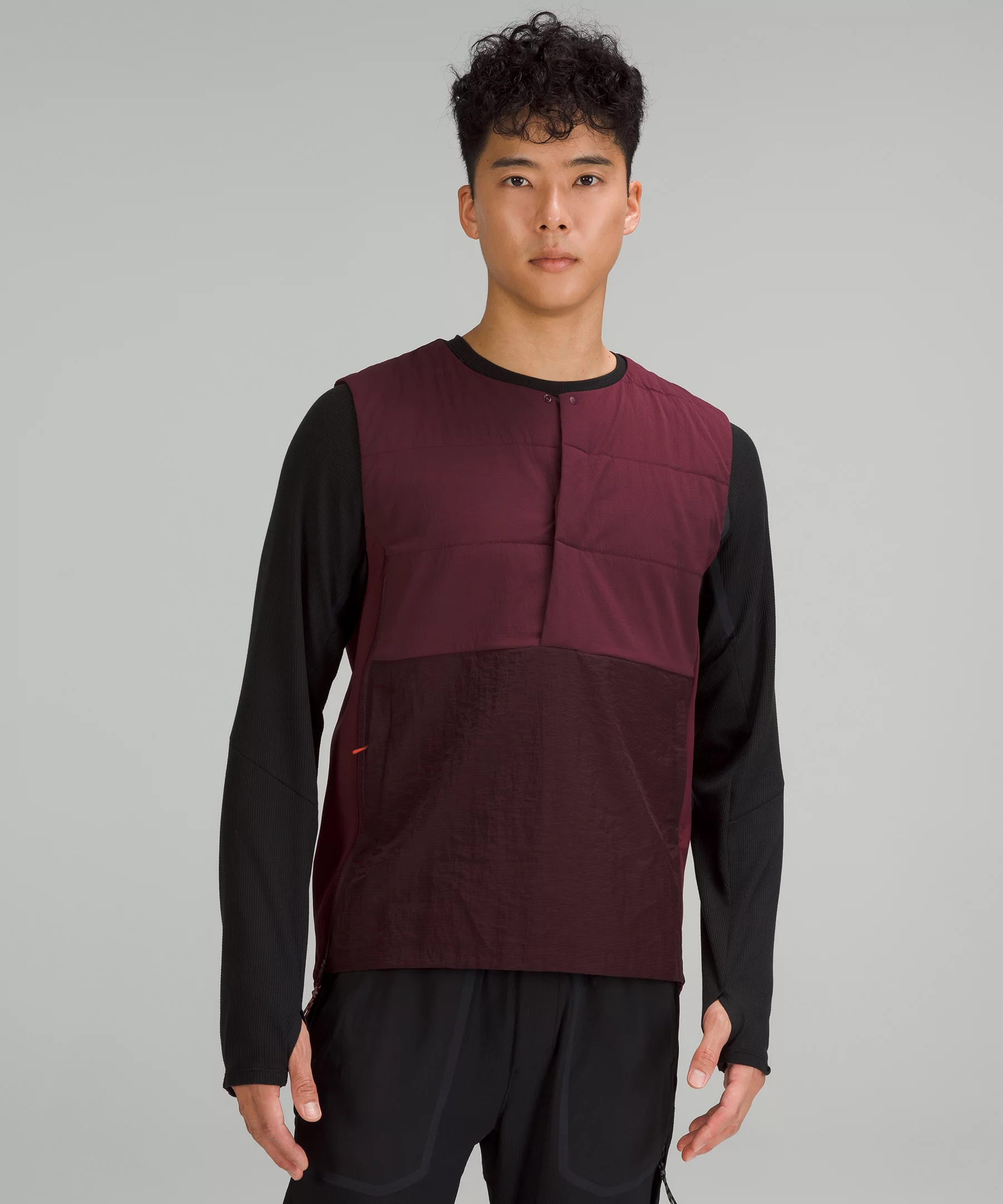 Side-Zip Insulated Hiking Vest cassis