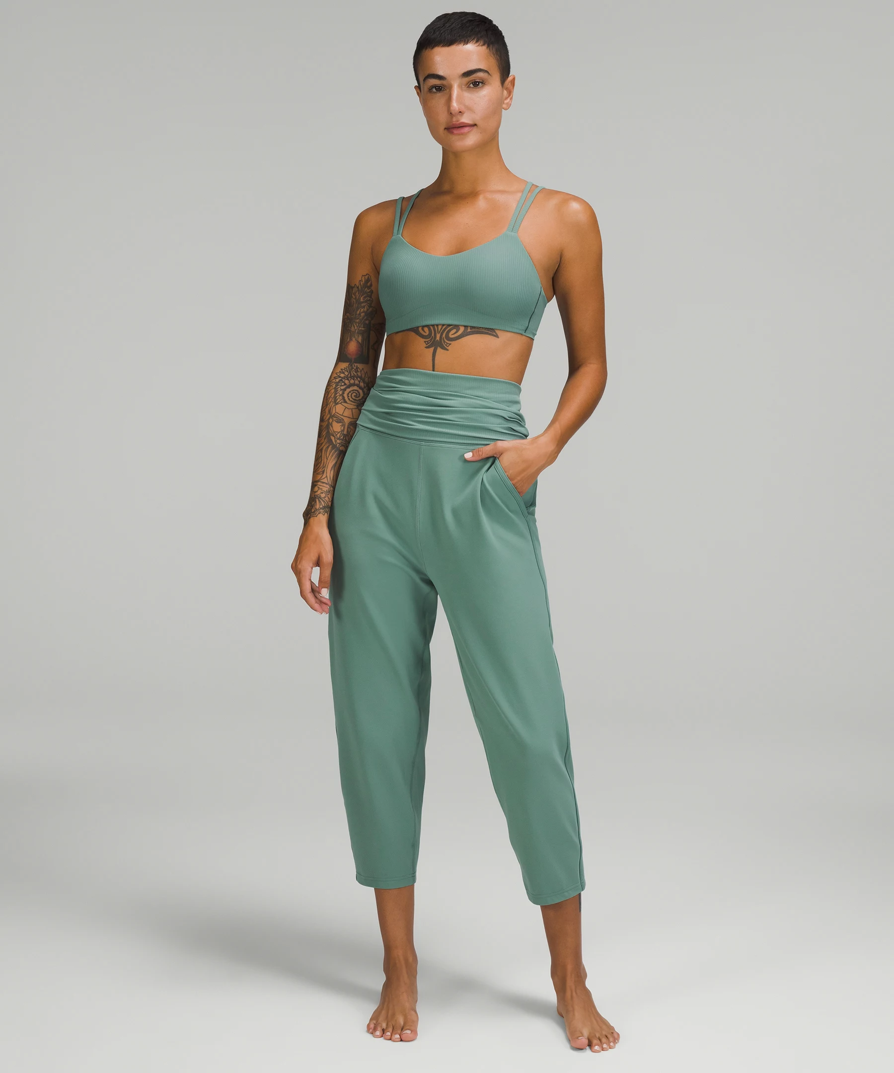lululemon Align™ Ribbed Waist Cropped Jogger  Tidewater Teal