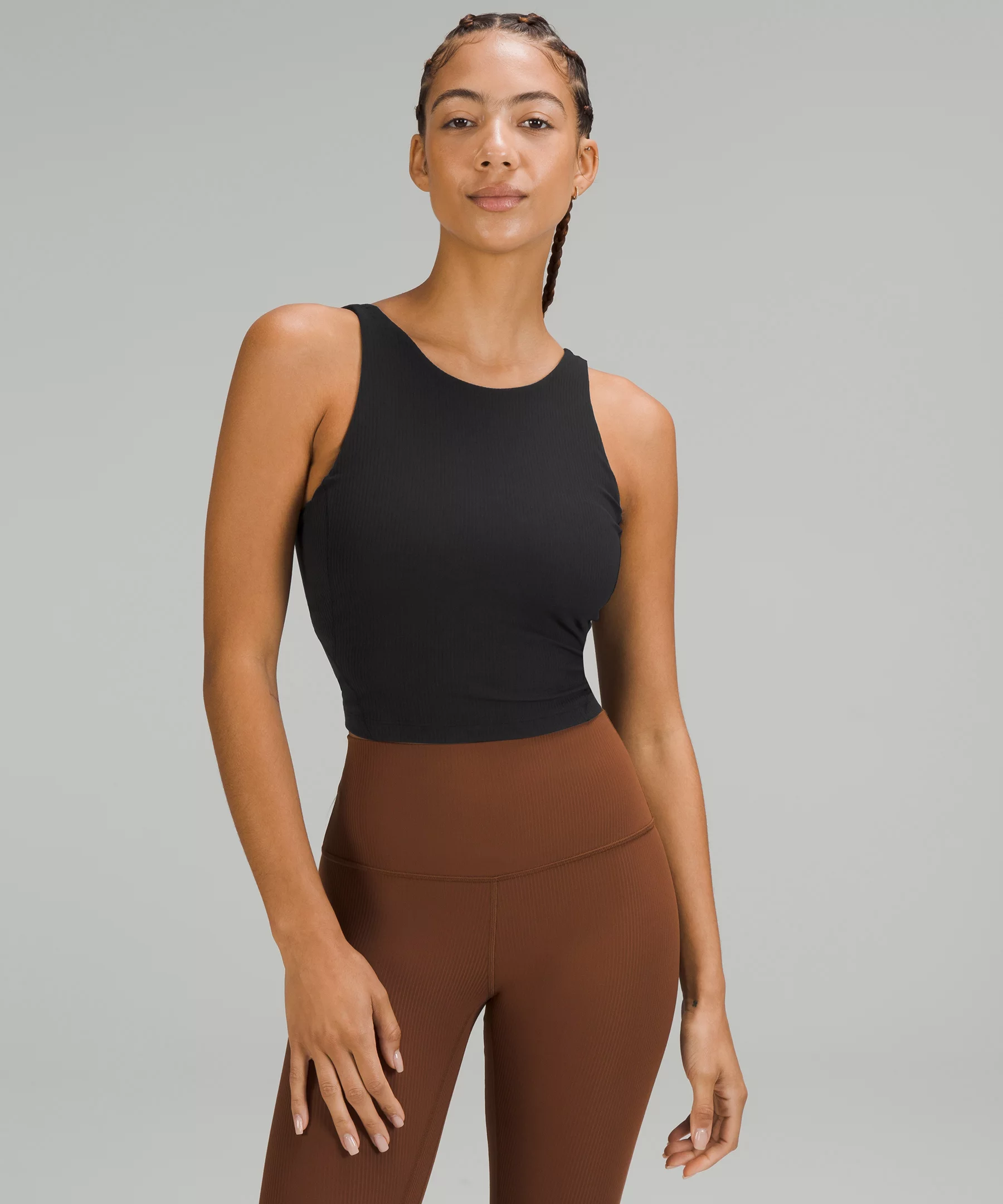 lululemon Align™ Ribbed High-Neck Tank Top Black