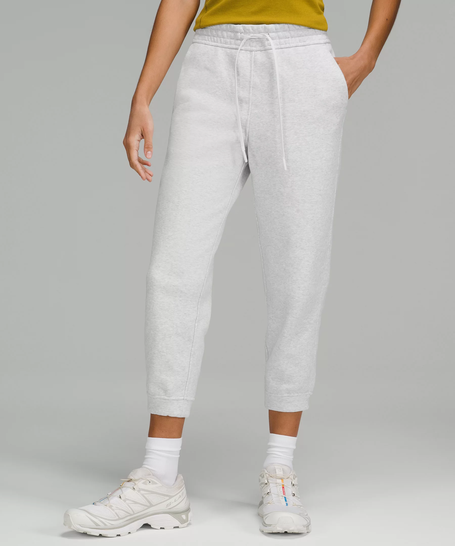 Loungeful High-Rise Cropped Jogger Heathered Core Ultra Light Grey