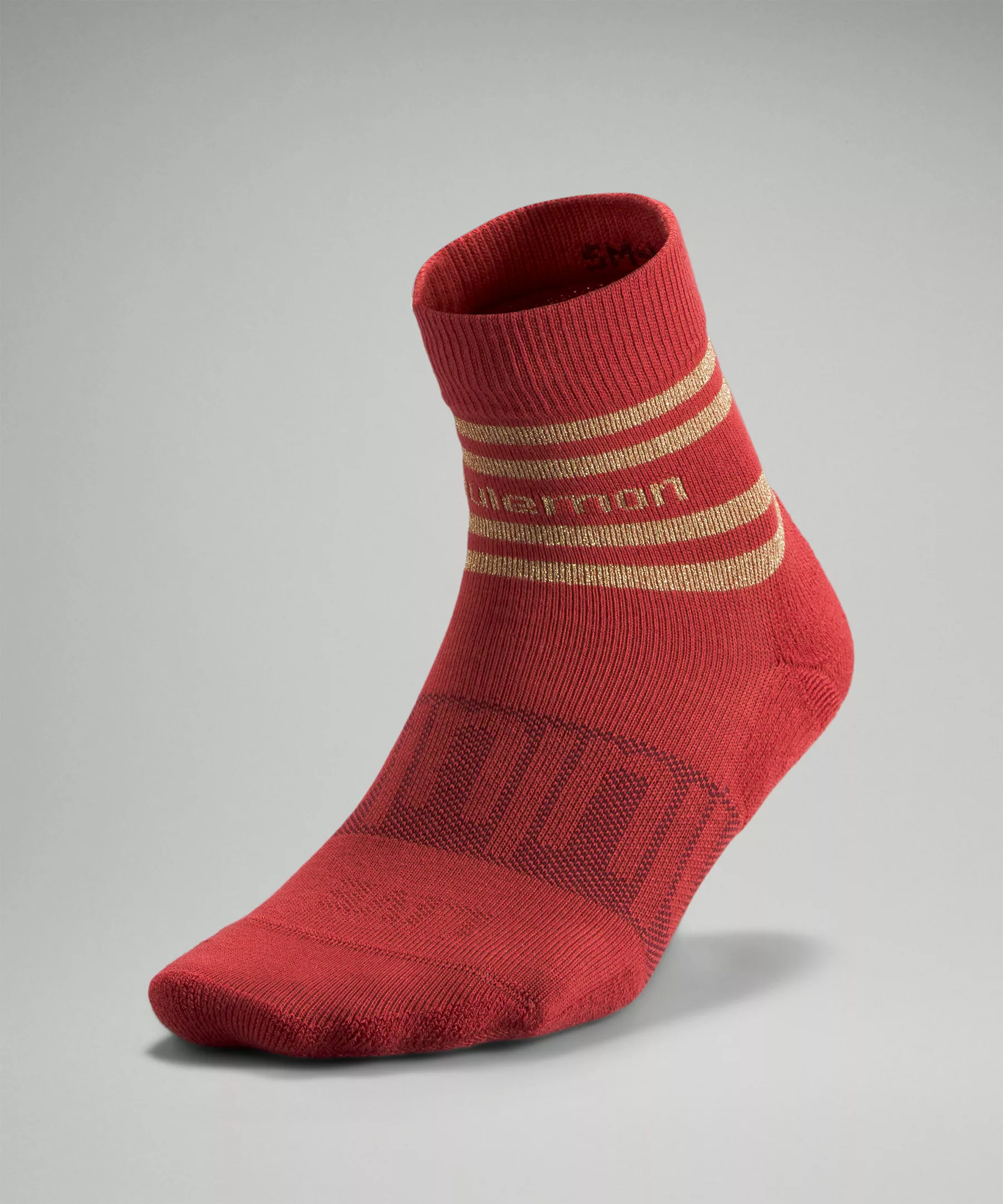 Women's Daily Stride Mid-Crew Sock *Sparkle Cayenne