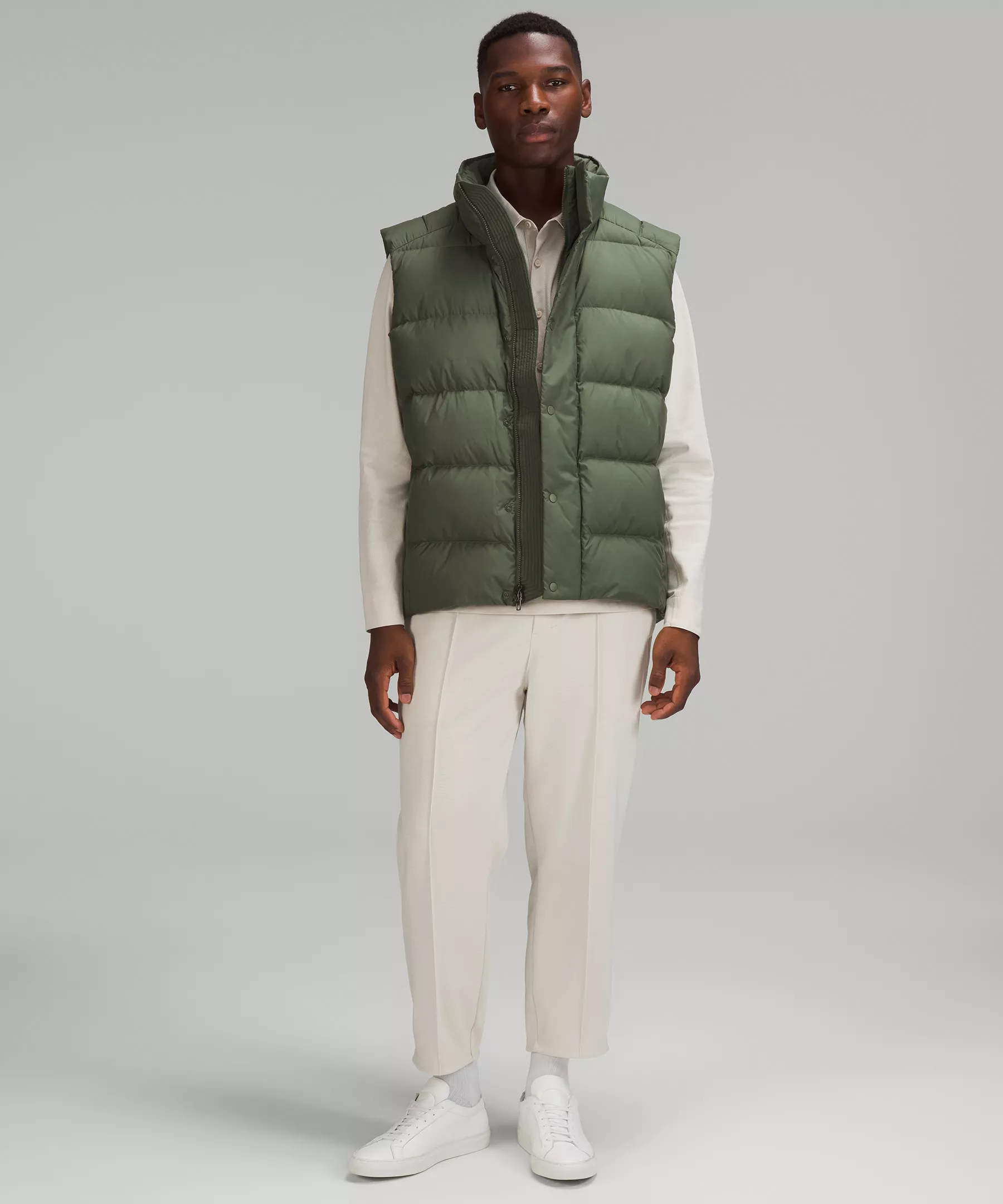 Gridliner Pull-On Trouser Heathered Natural Ivory