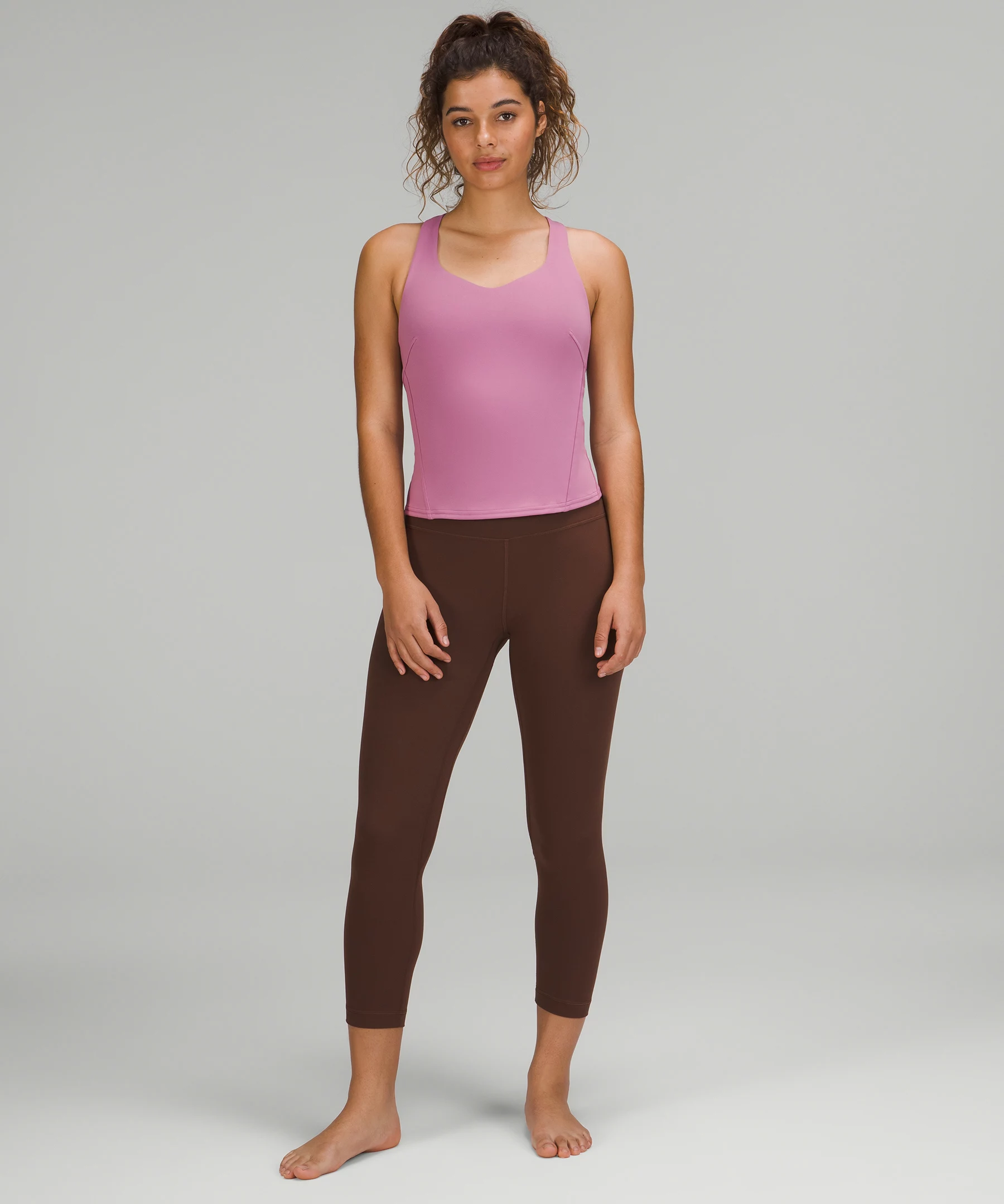 InStill Cross Strap Tank Top *Online Only velvet dust