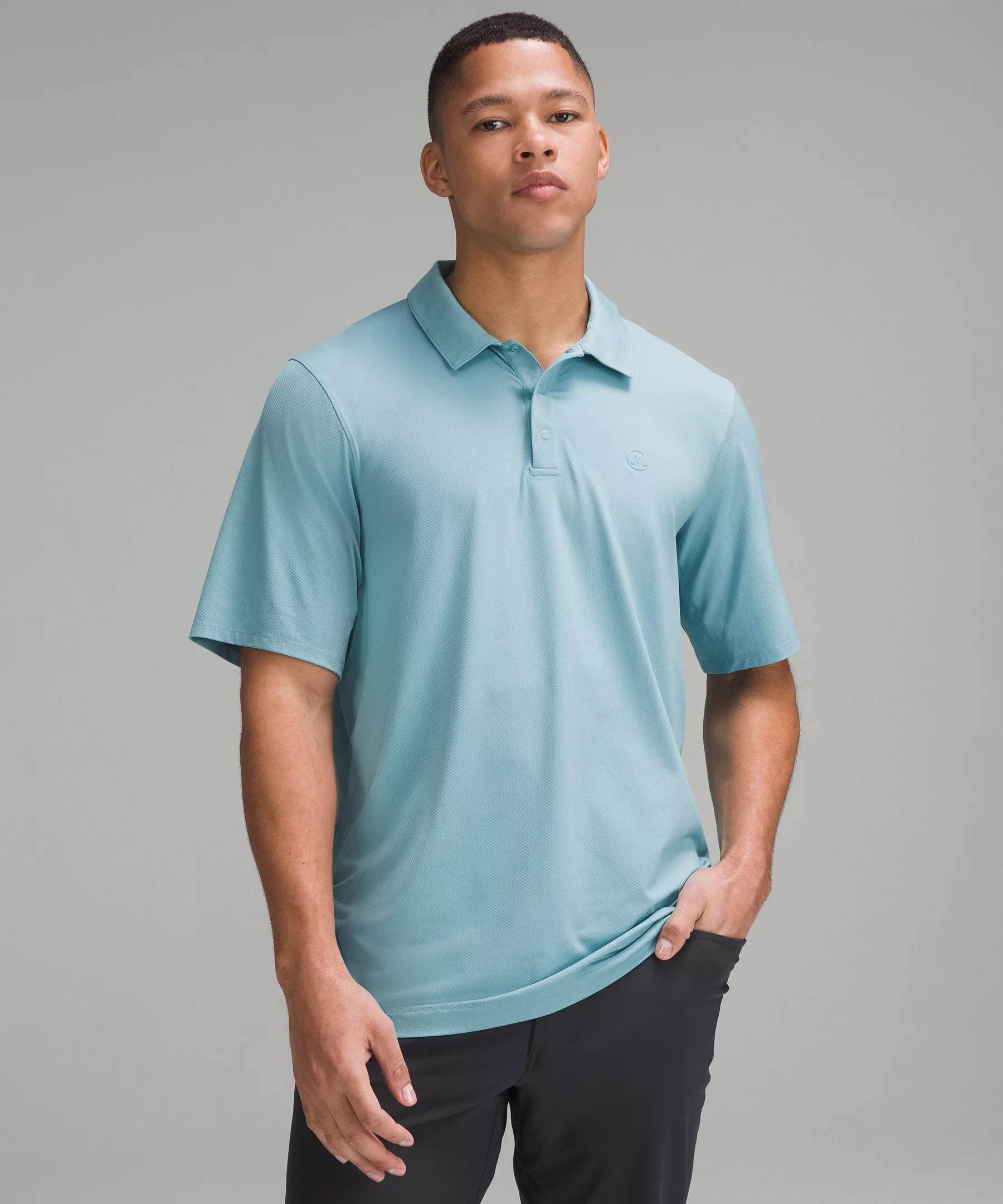 Logo Sport Polo Short Sleeve Tidal Teal