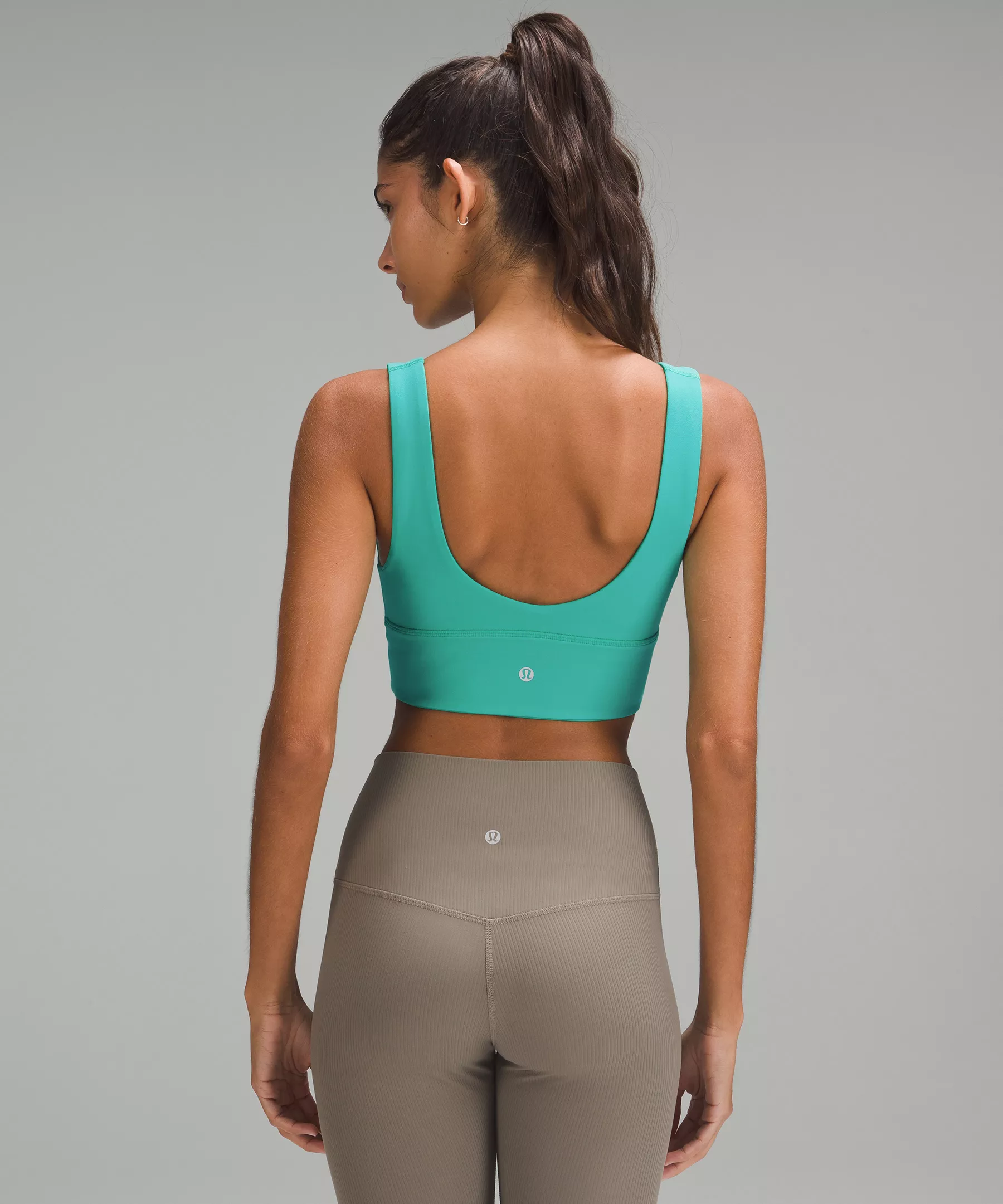 lululemon Align™ V-Neck Bra *Light Support, A/B Cup Kelly Green