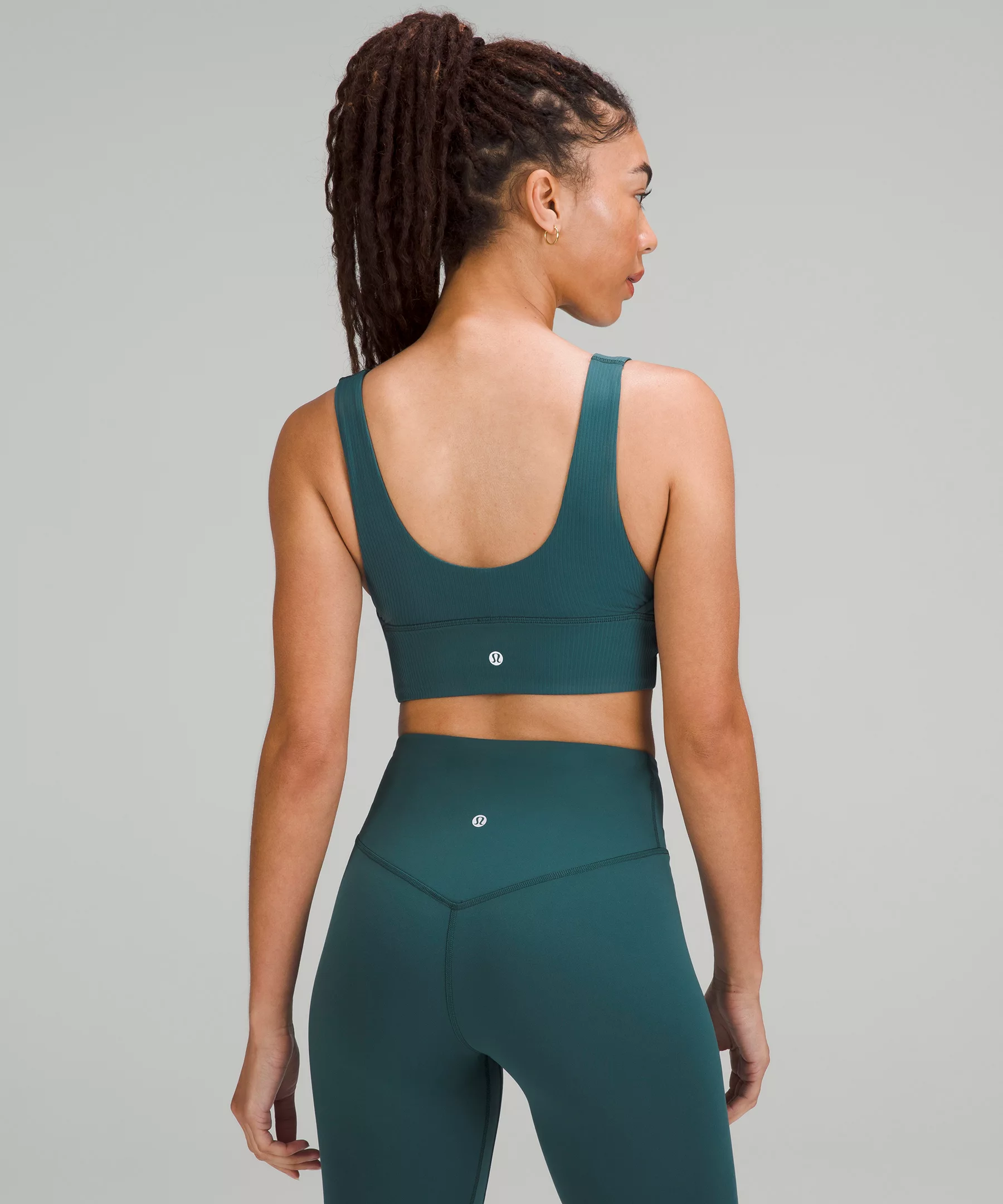 lululemon Align™ Ribbed Bra *Light Support C/D Cup Green Jasper