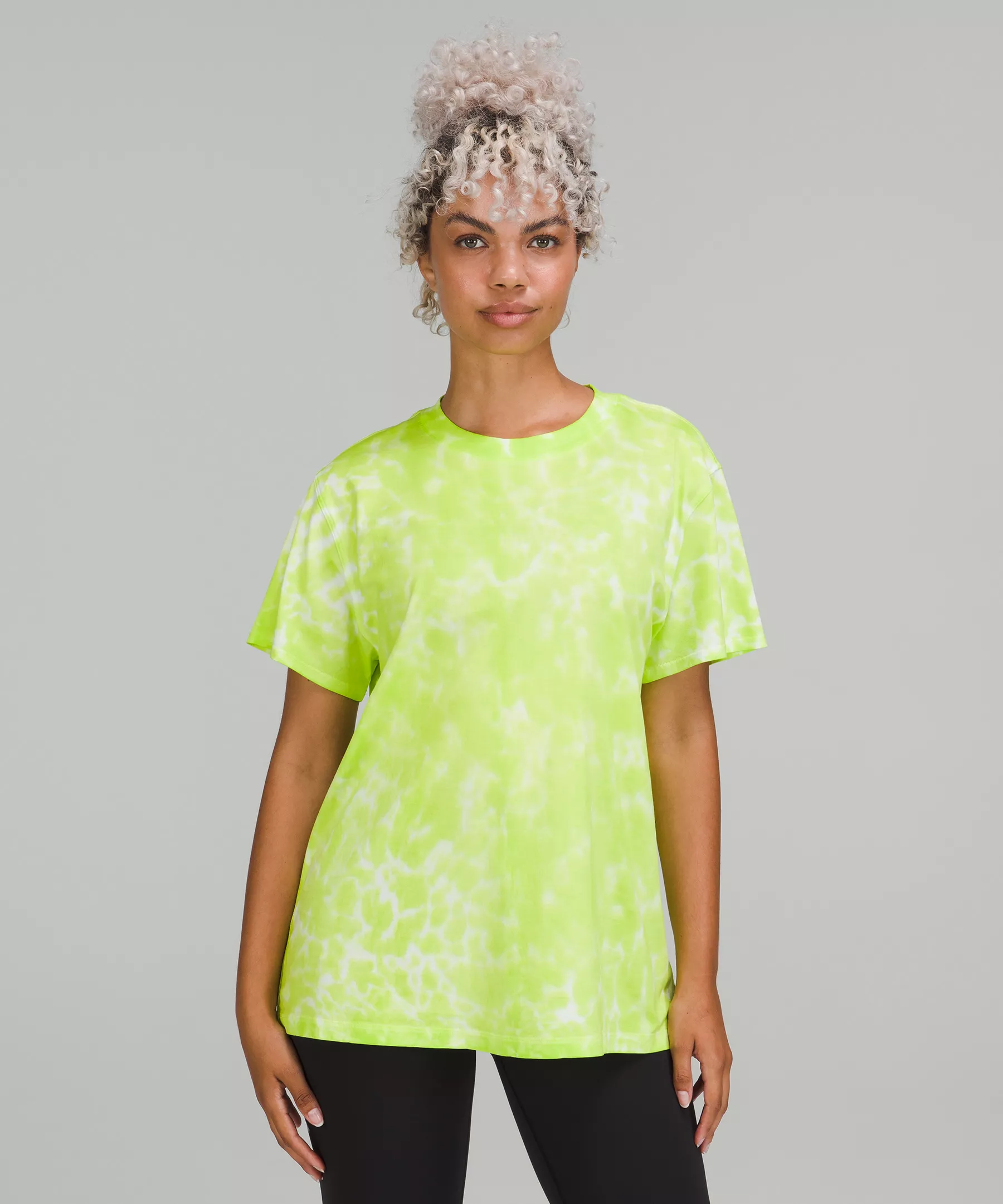 All Yours Cotton T-Shirt *Tie Dye Marmoleado Tie Dye Eccentric Lime