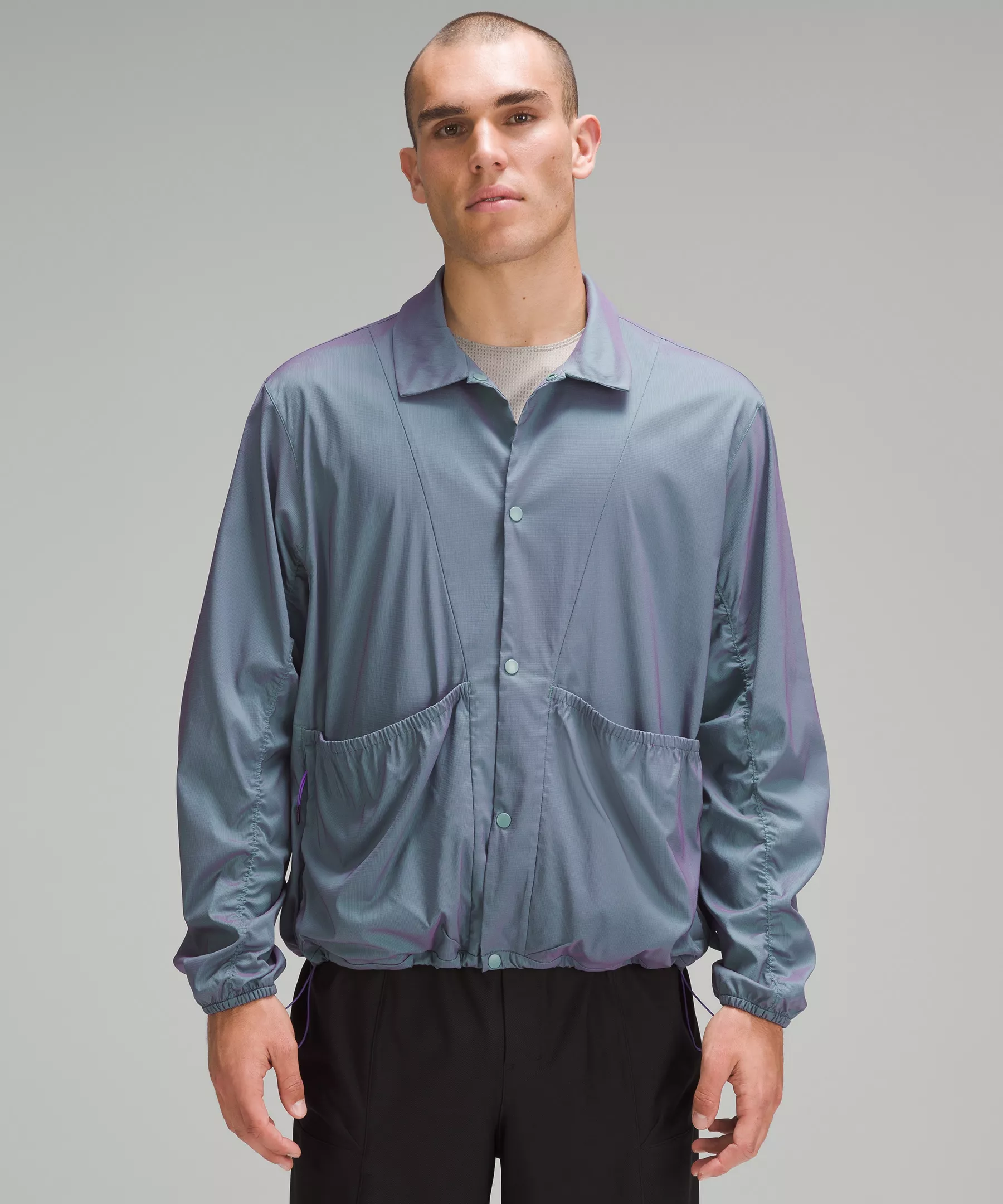 lululemon lab Lightweight Ripstop Jacket Tidewater Teal/Power Purple