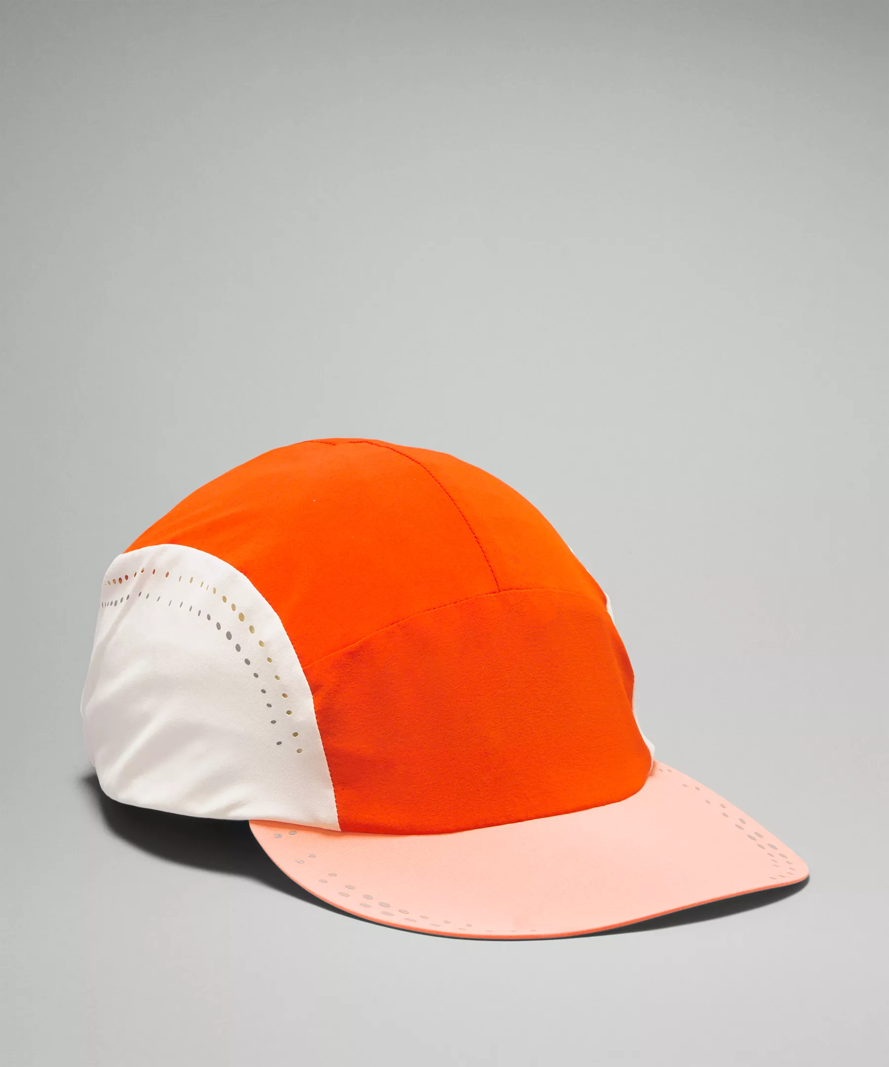 Lightweight Crushable Running Hat Solar Orange/Sunny Coral/Bone