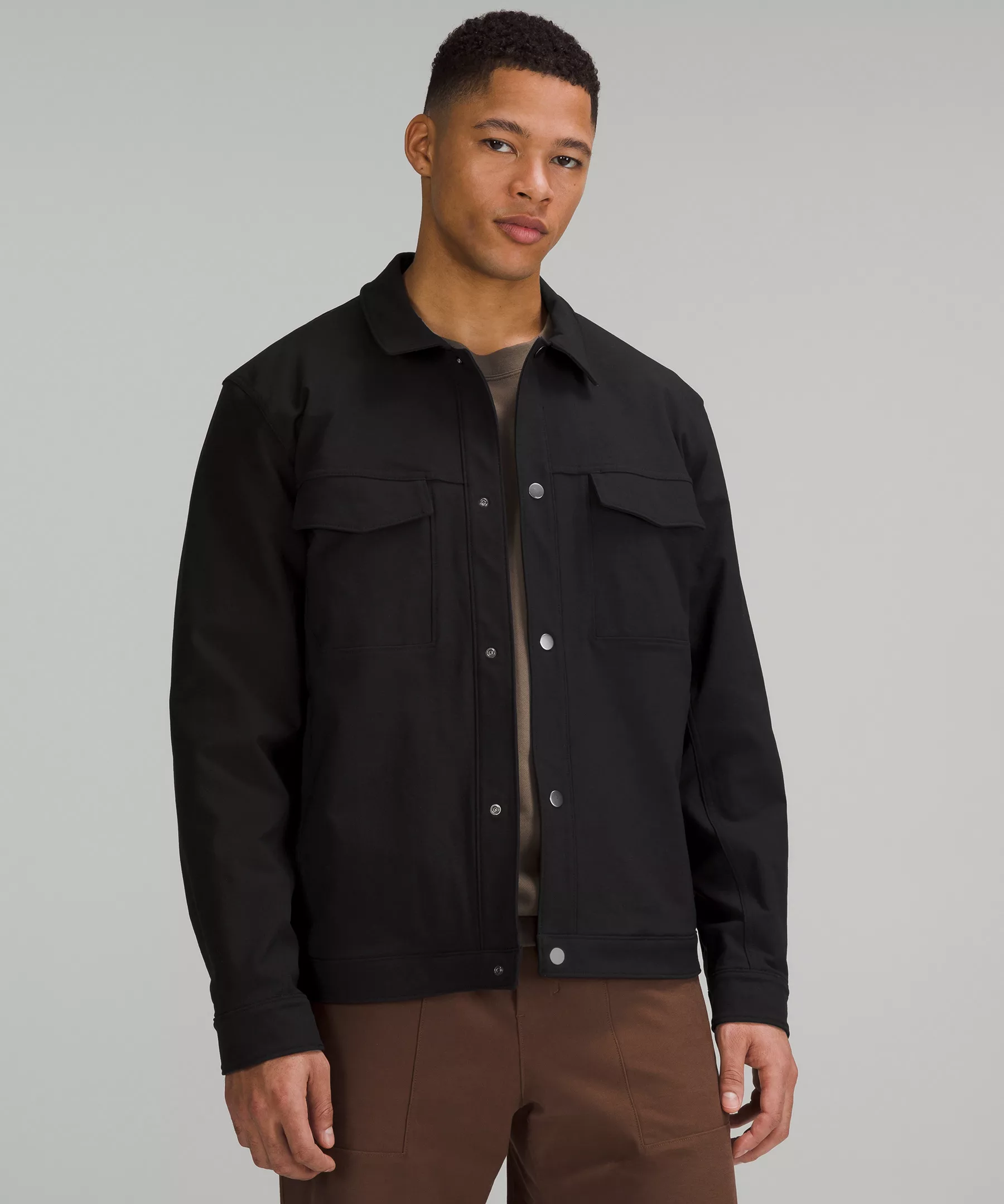 Twill Utility Jacket Black