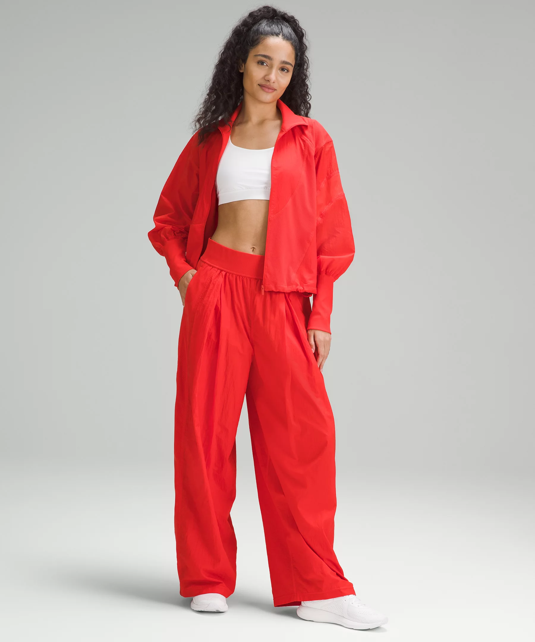 Lightweight Tennis Full-Zip Track Jacket Hot Heat