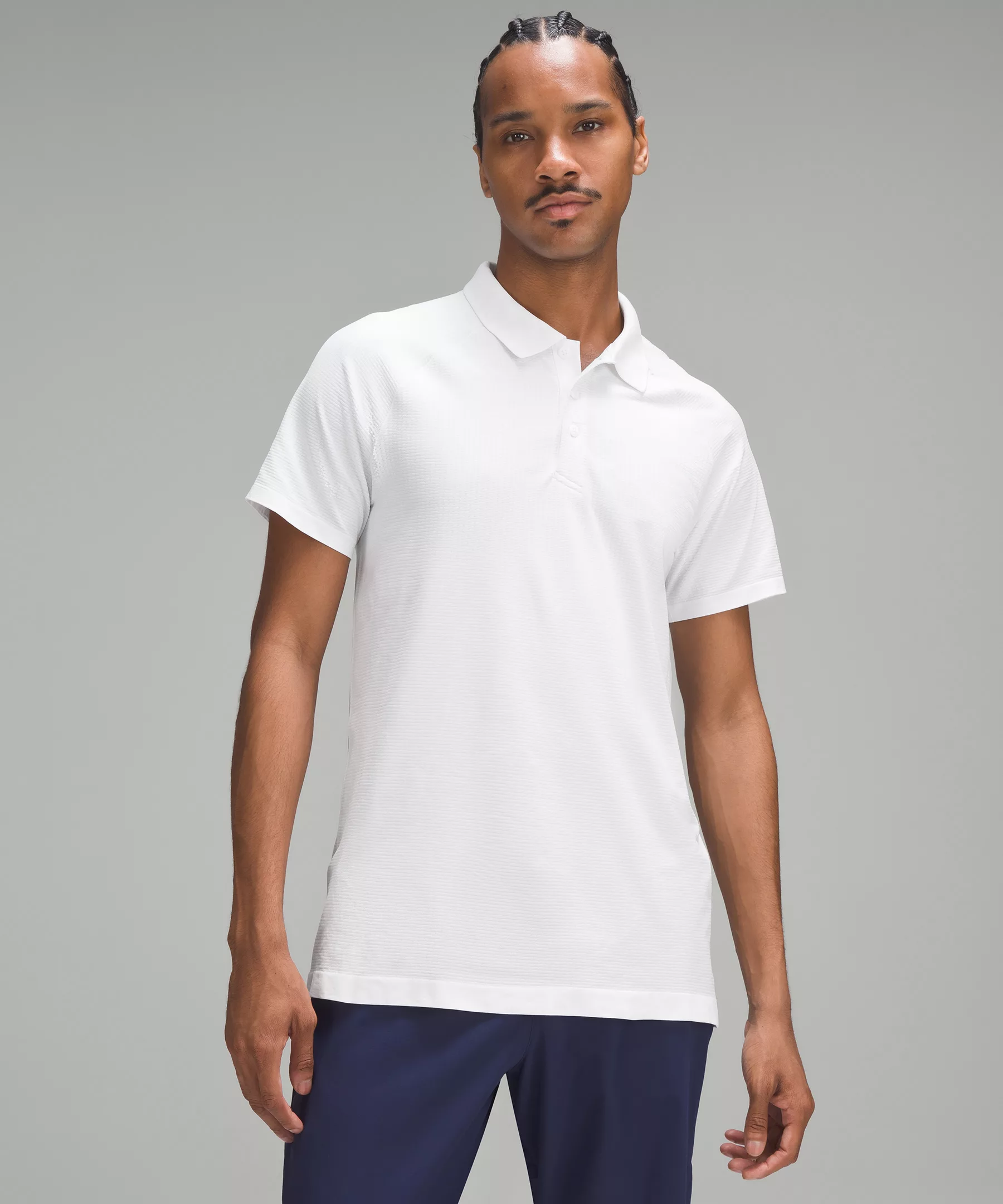 Metal Vent Tech Polo Shirt *Updated white/white
