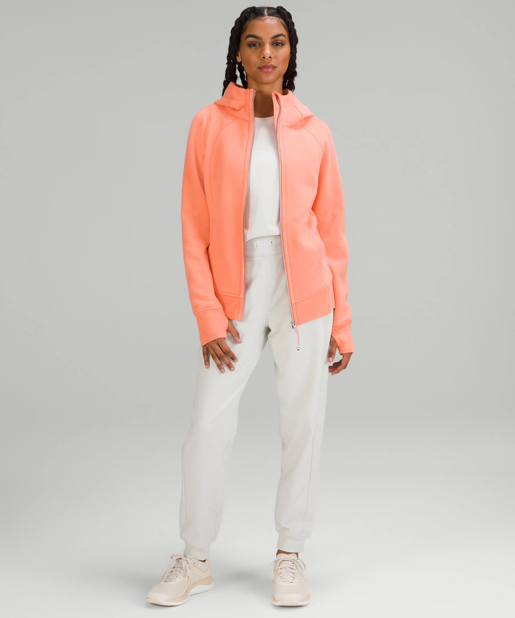 Scuba Full-Zip Hoodie sunny coral