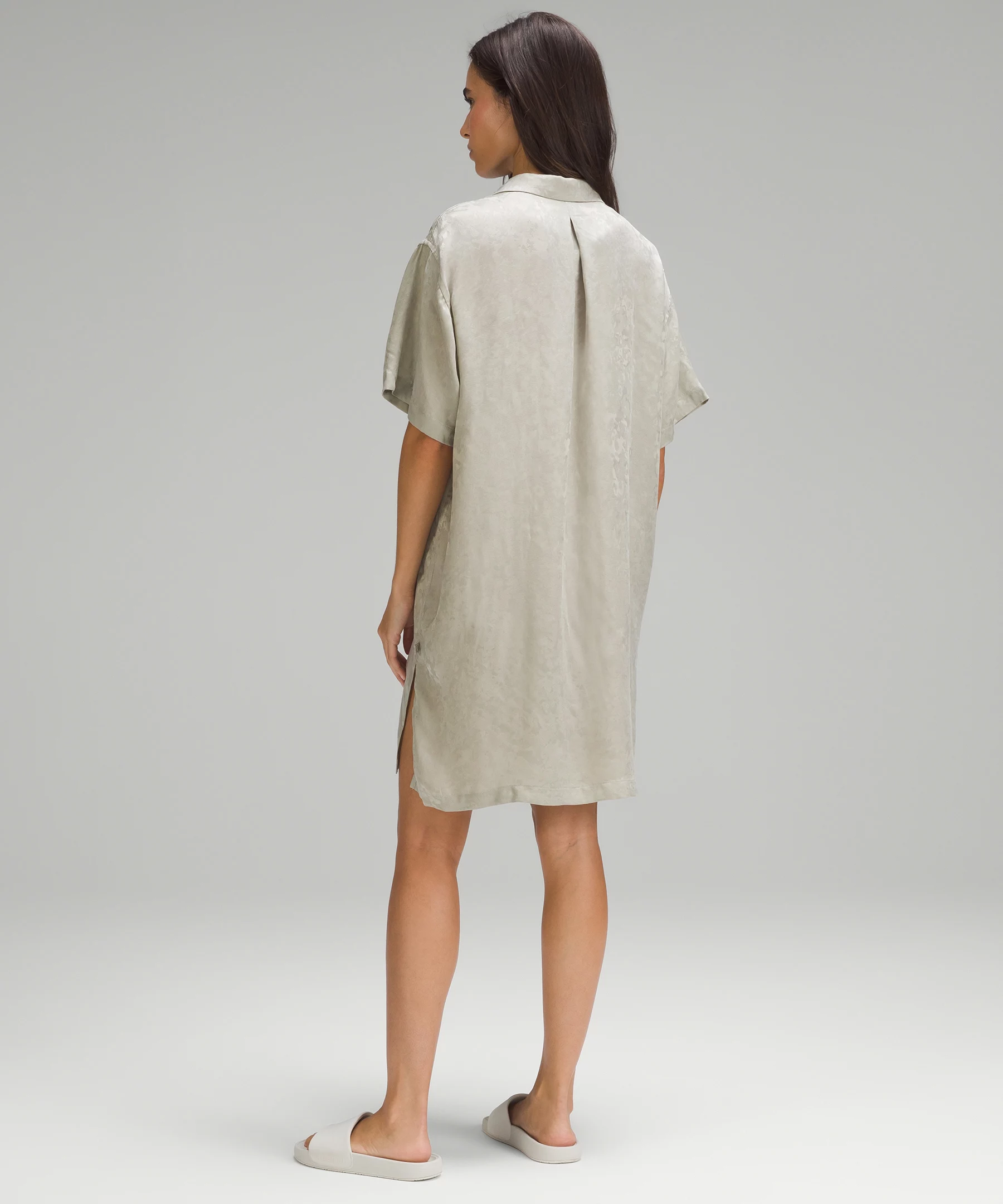 lululemon lab Jacquard Shirt Dress Raw Linen
