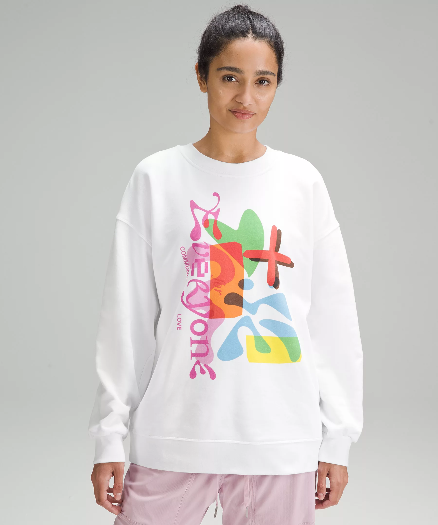 Perfectly Oversized Crew *Pride White